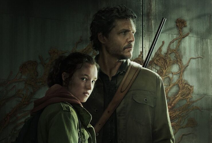 Pedro Pascal as Joel Miller and Bella Ramsey as Ellie during one of the best shows on Max, The Last of Us.