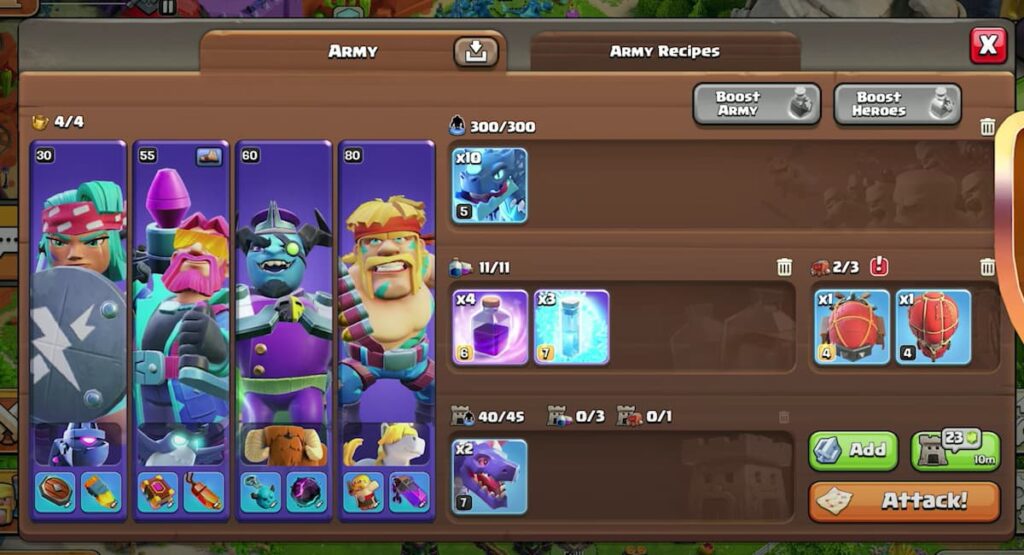 New Army UI and Army Recipes feature