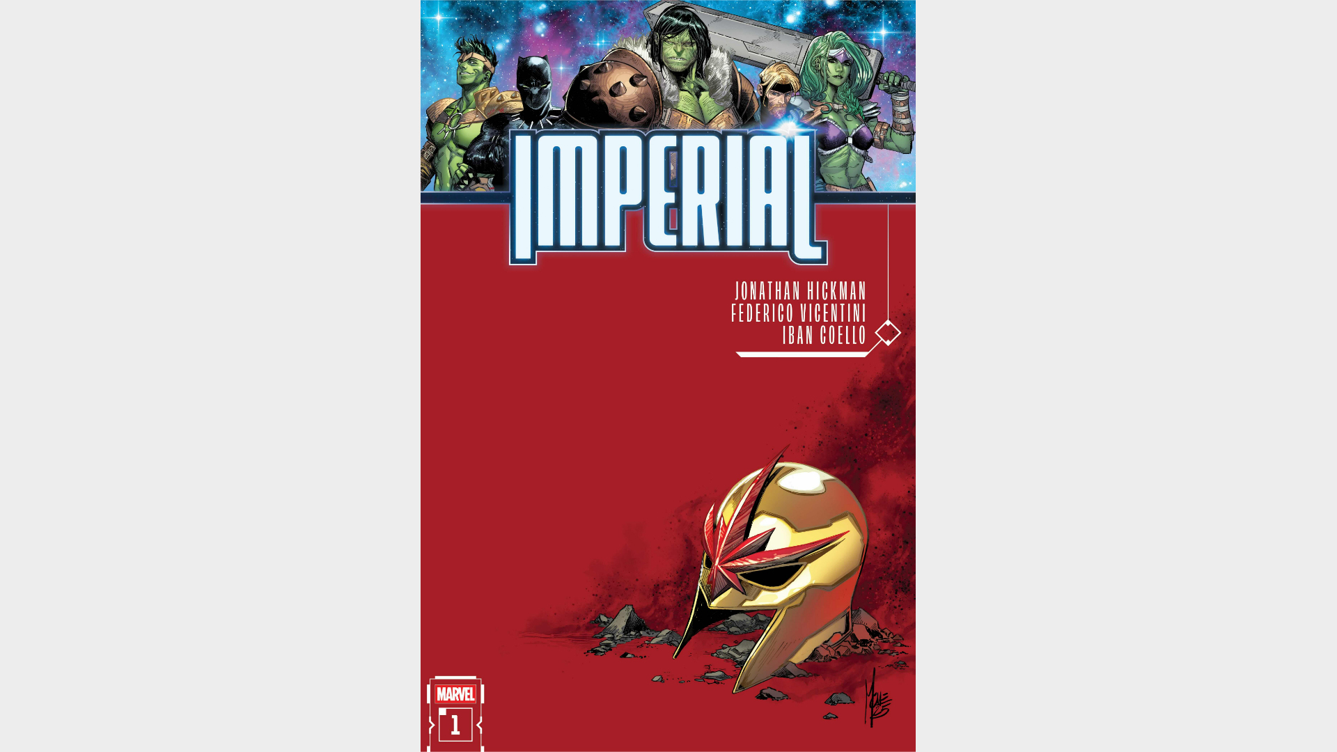 Nova's helmet laying among rubble