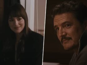 Pedro Pascal's new R-rated romance with Dakota Johnson and Chris Evans feels like a classic ode to cult rom-coms past in first trailer