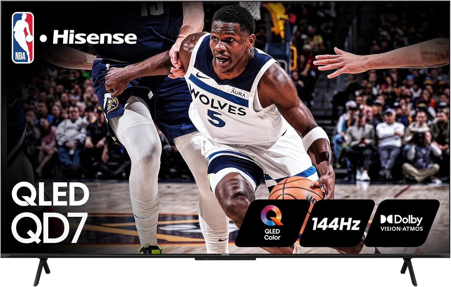 Hisense 65-Inch Class QD7 Series QLED 4K UHD Google Smart TV