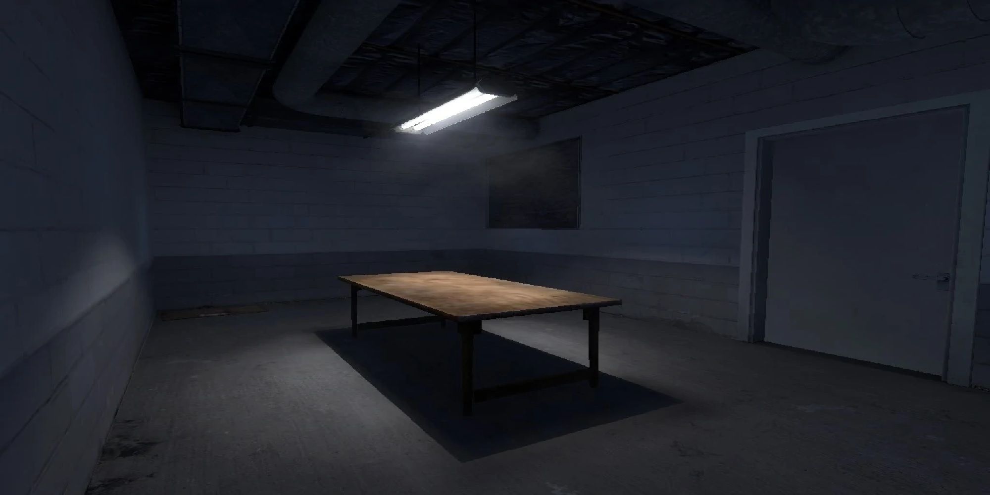 The Serious Table in The Serious Room, from a Stanley Parable ending.