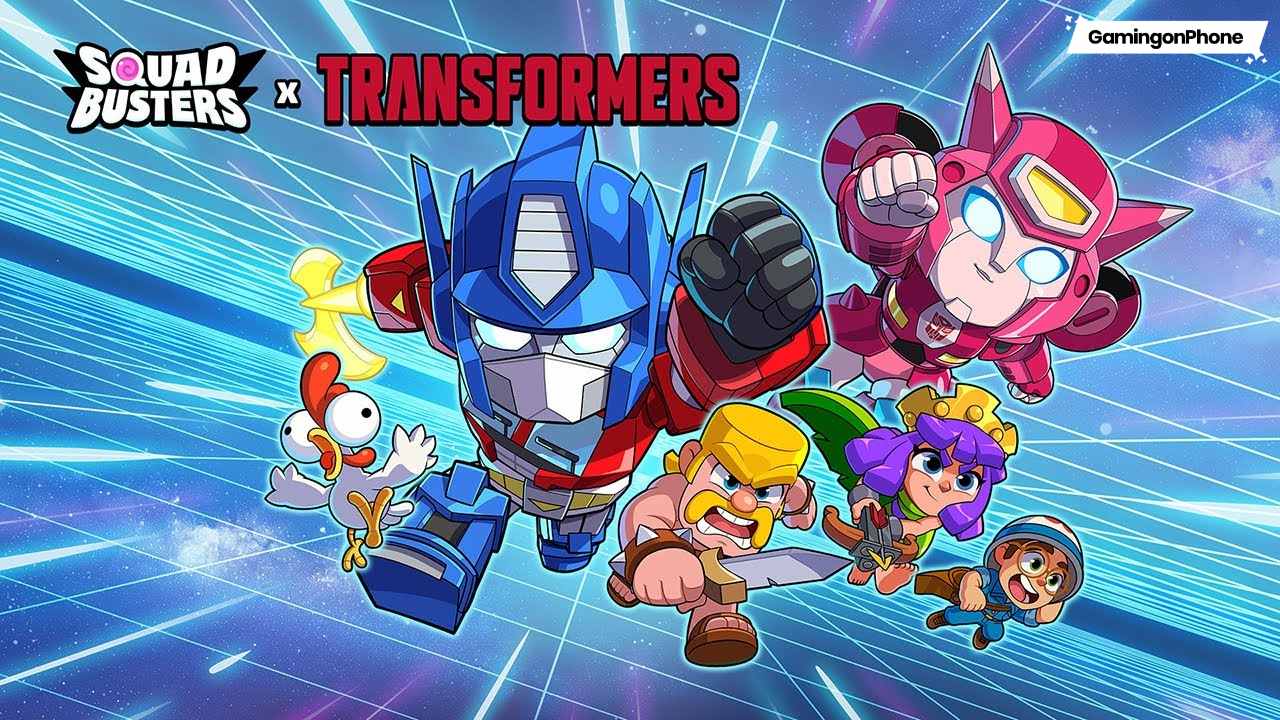 Squad Busters September 2024 update Transformers collaboration cover, Squad Busters Transformers event