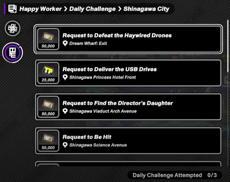 TRIBE NINE Daily Challenges