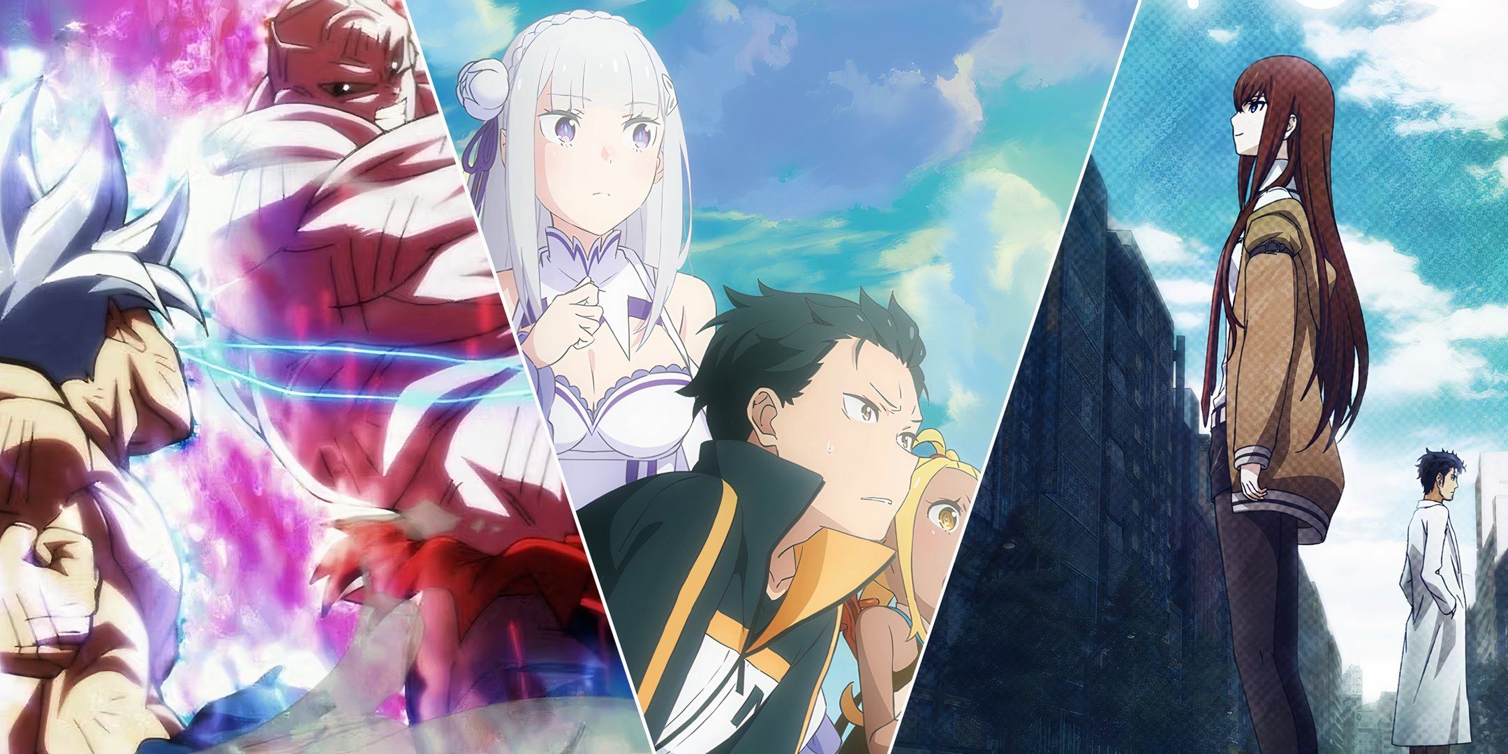 Dragon ball super, Re:Zero, Steins;gate