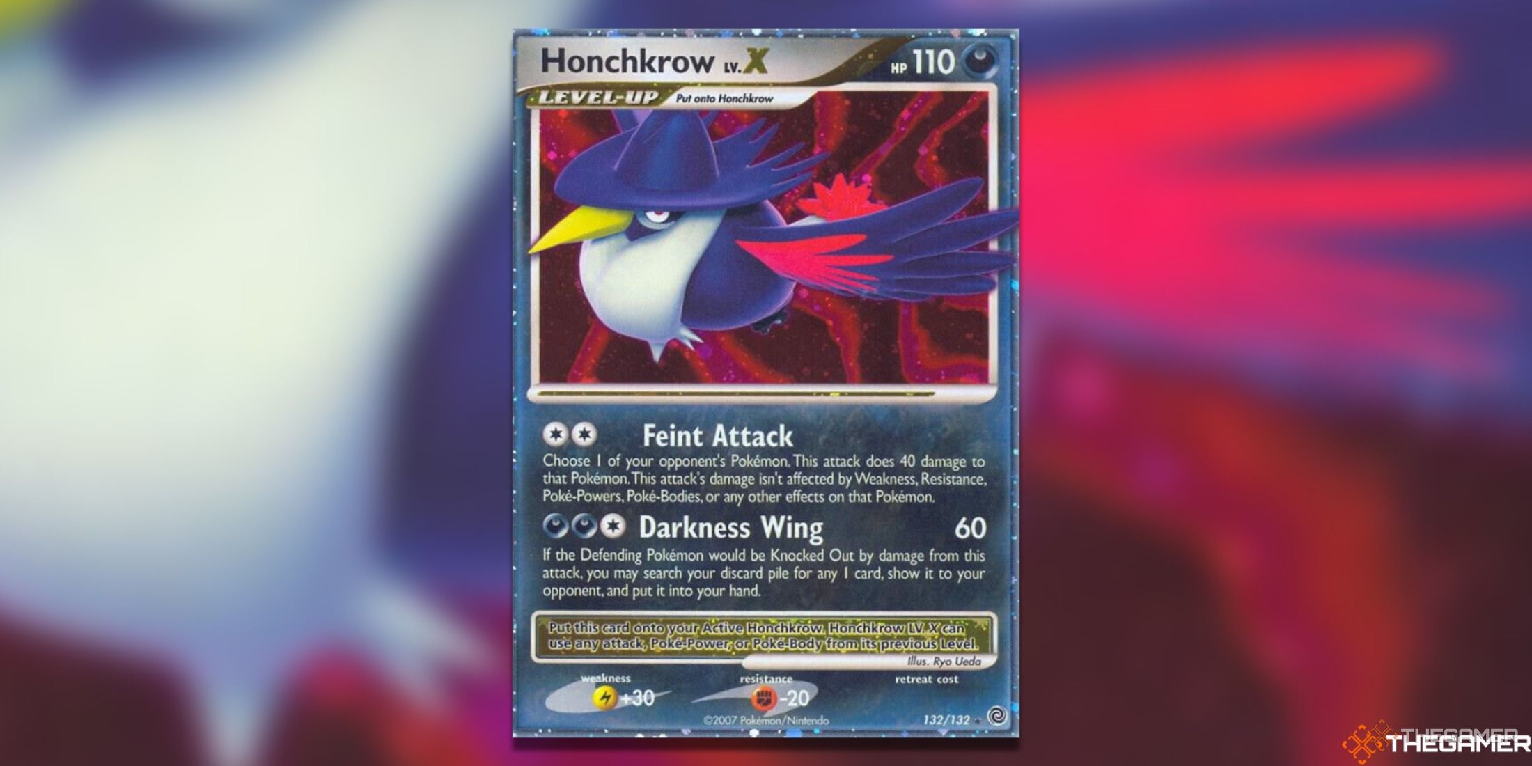 The Secret Wonders Honchkrow from the Pokemon TCG.