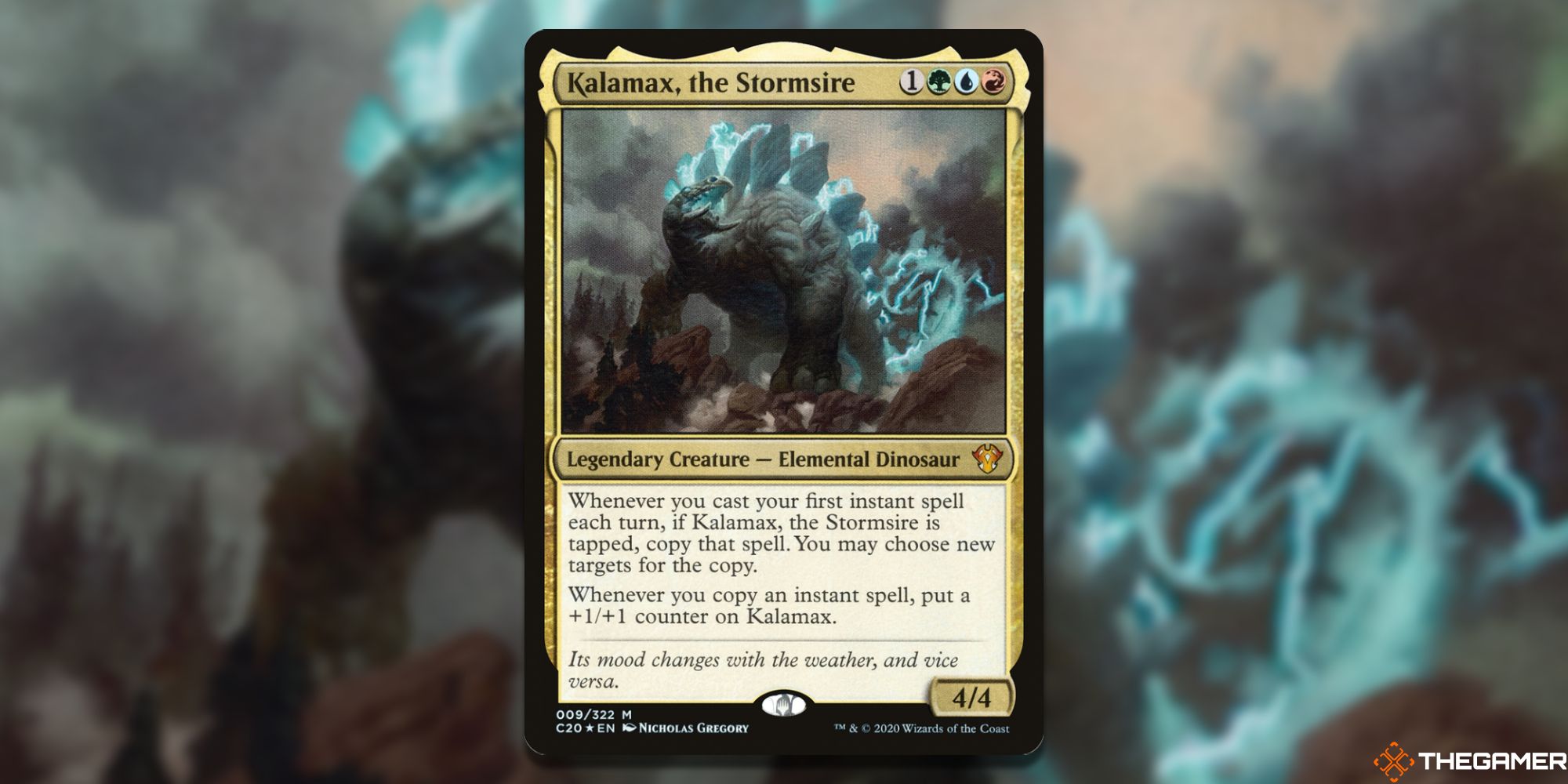Image of the Kalamax the Stormsire card in Magic: The Gathering, with art by Nicholas Gregory