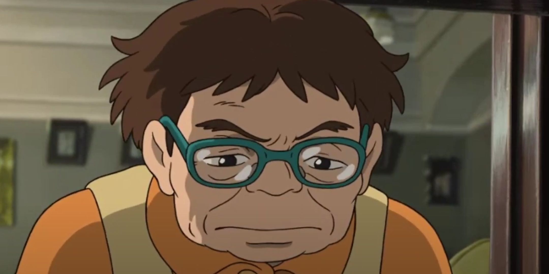 Haru is wearing green glasses in Arrietty.