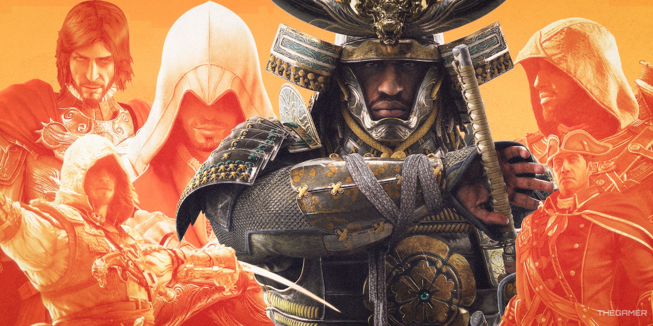 Protagonists of different Assassin's Creed games.