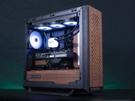 This gorgeous mahogany gaming PC build blends technology with nature perfectly