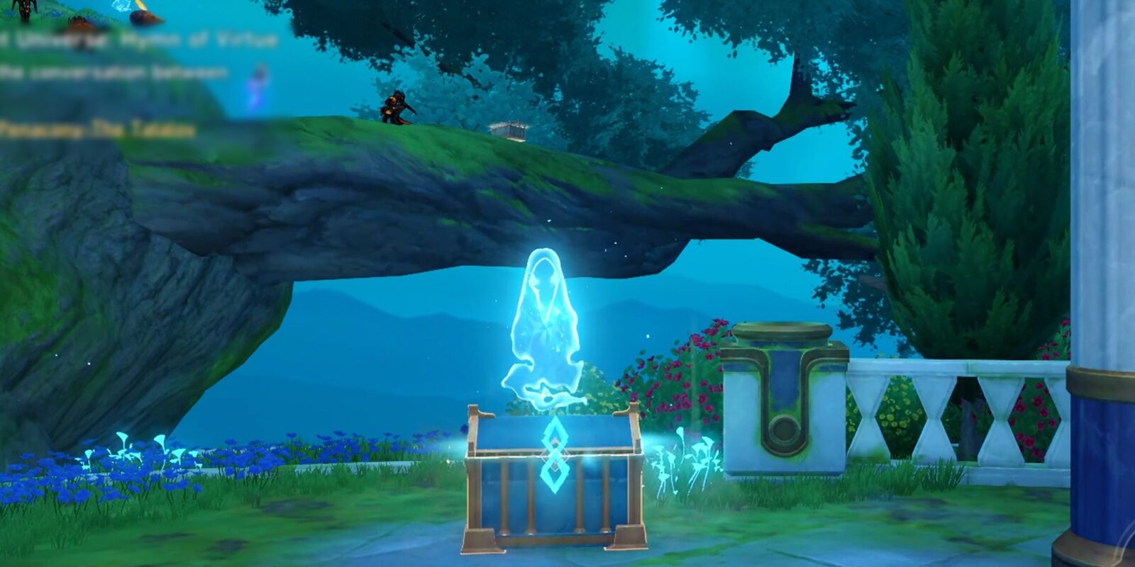 Treasure Chests and Spirithief Locations in "Murmuring Woods" Grove of Epiphany In Honkai: Star Rail