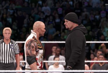 The Rock and Undertaker square off in WWE 2K25