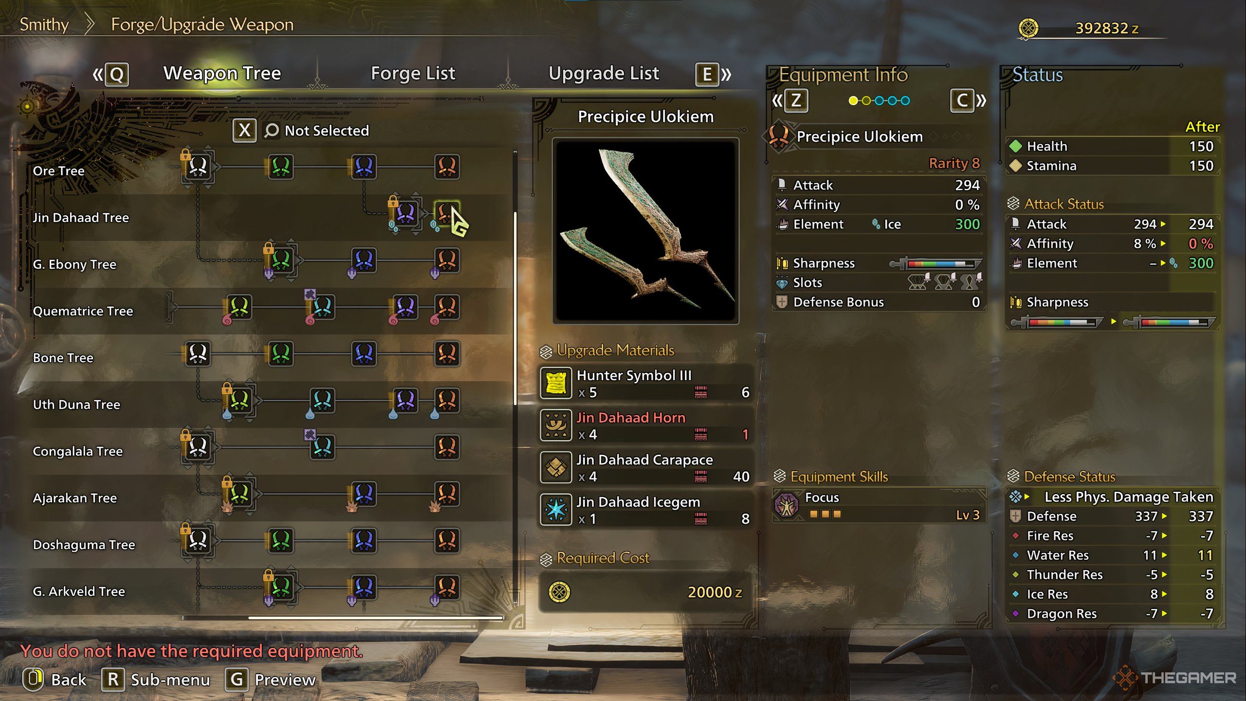 A forge preview image of the precipice ulokiem from monster hunter wilds.