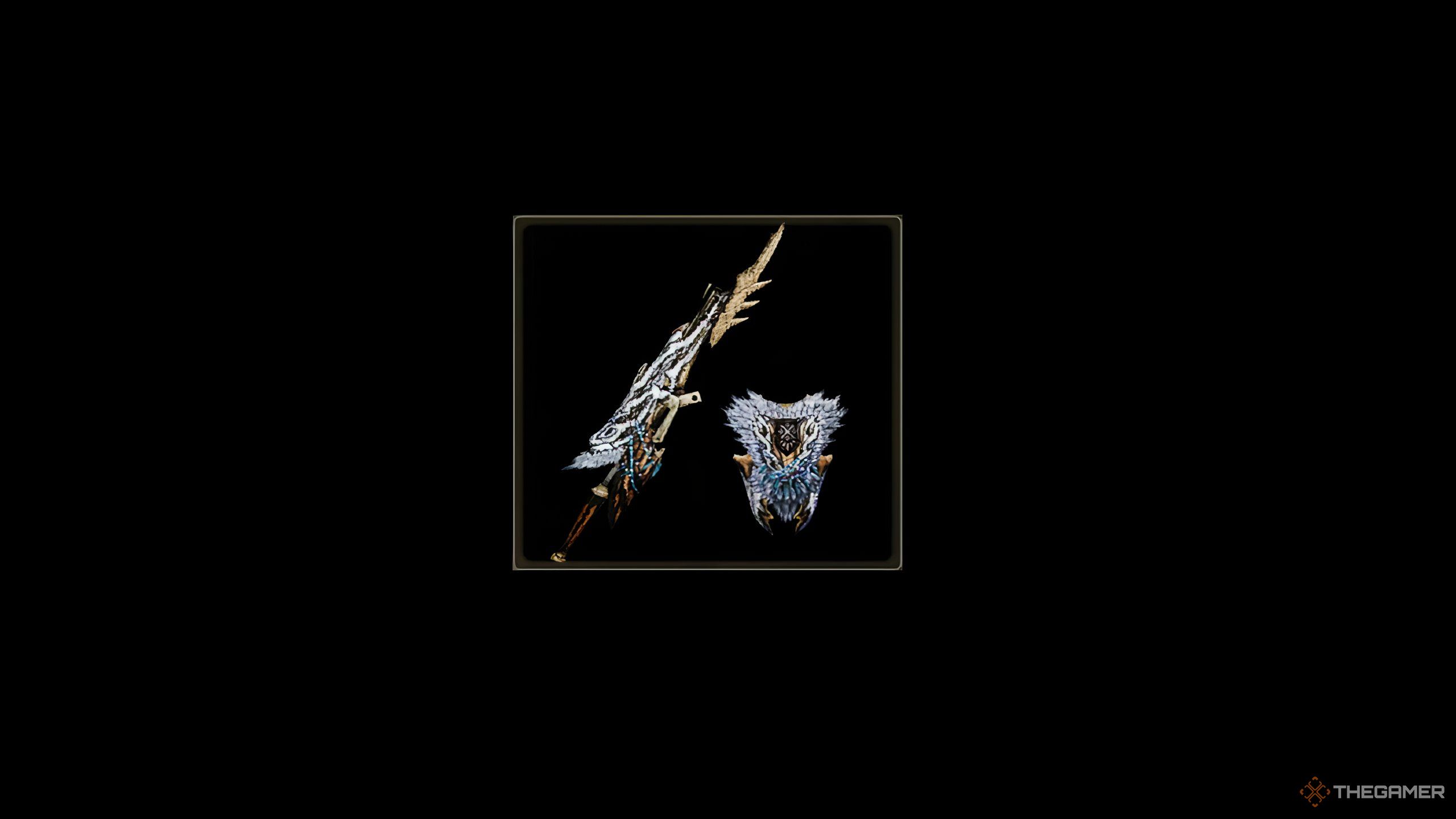 A preview image of the Fulgurcannon guardiana from monster hunter wilds.