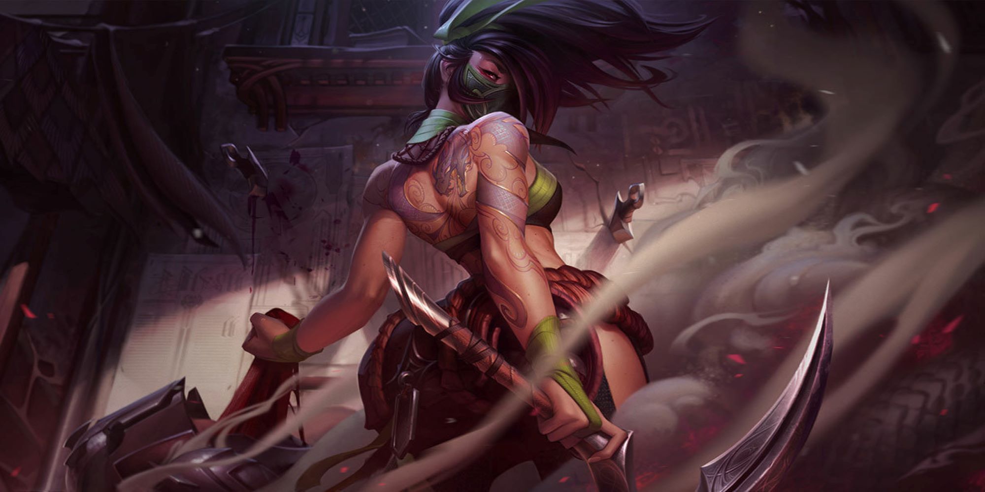 Akali from League of Legends.