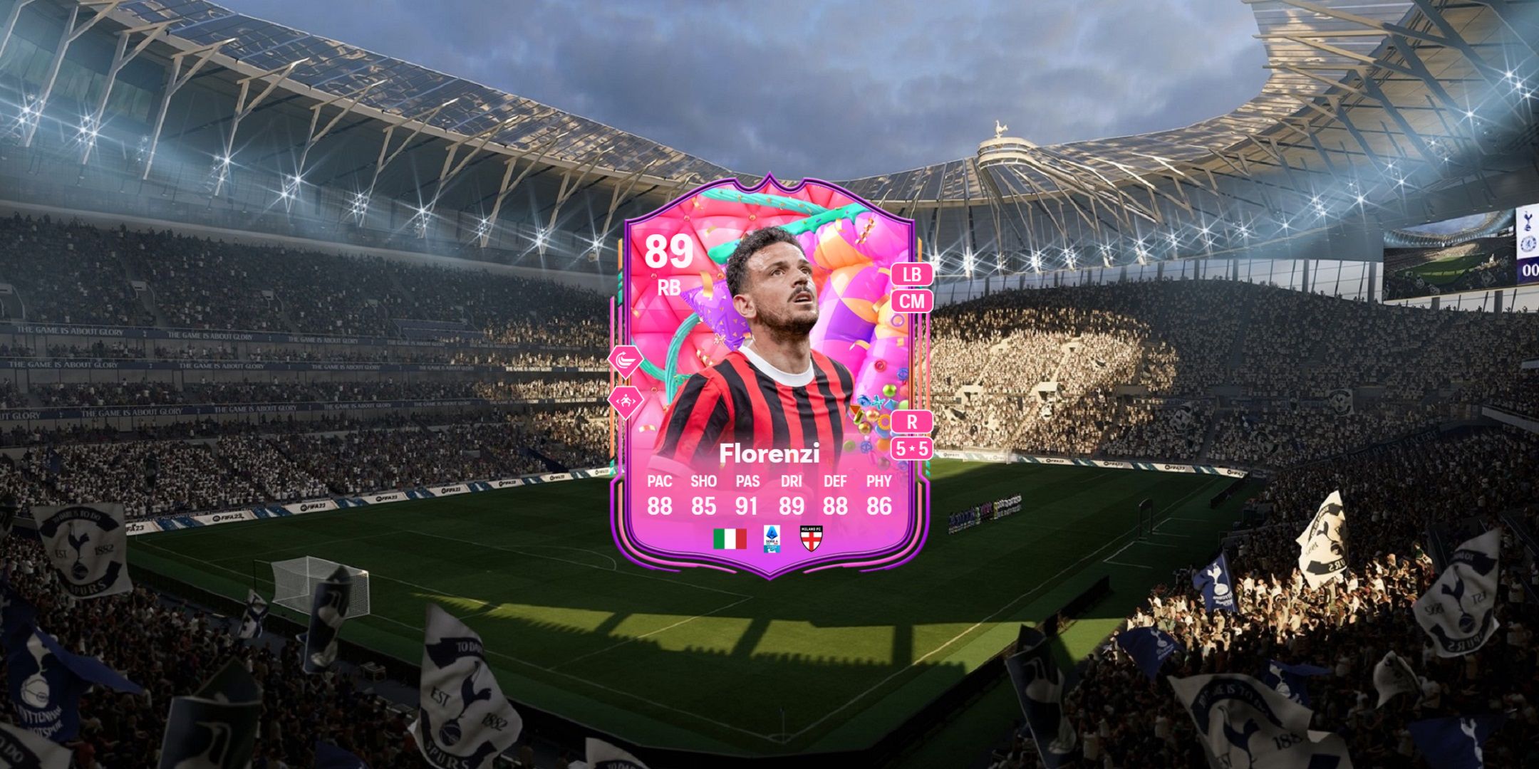 Alessandro Florenzi's card in EA Sports FC 25.
