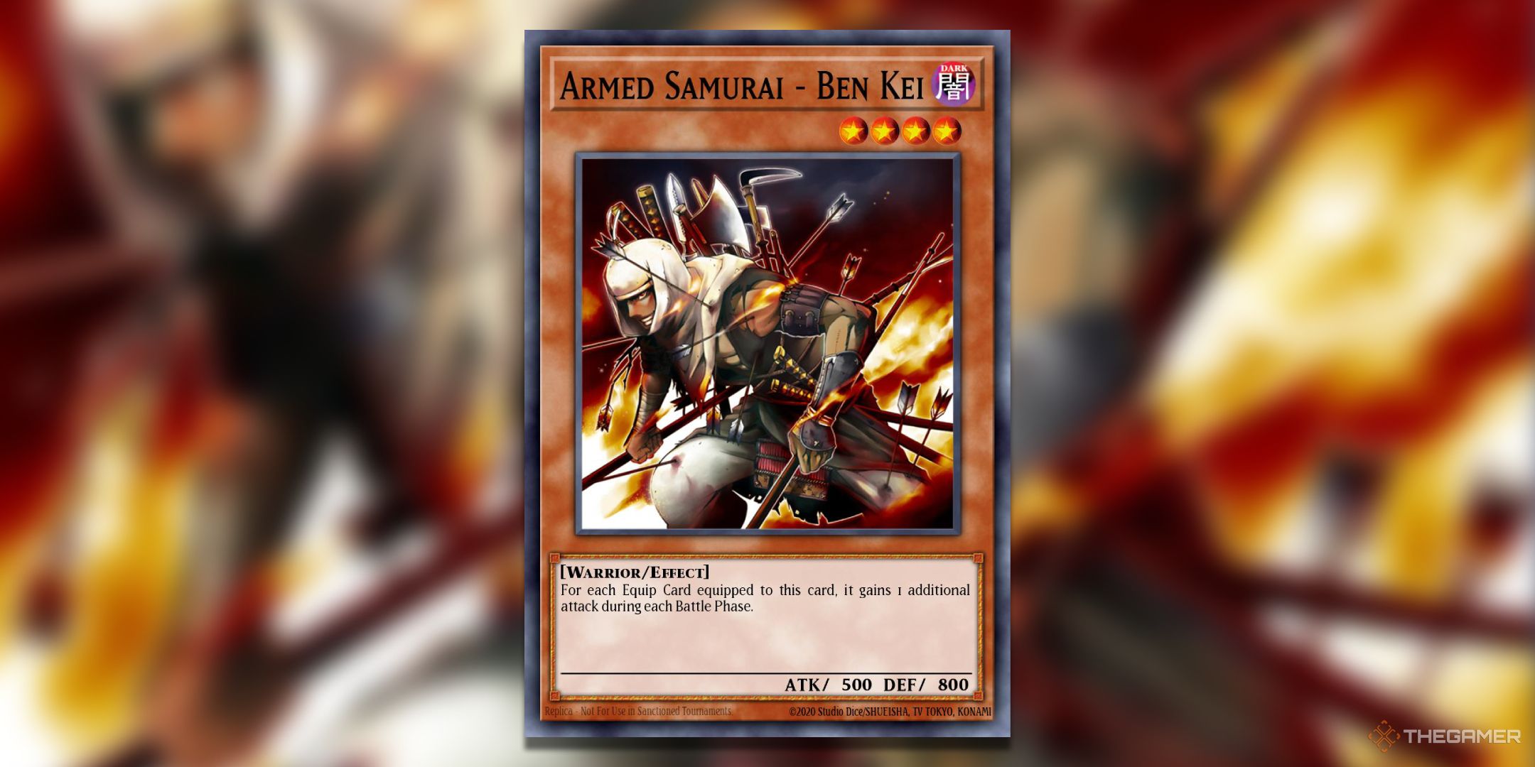 Armed Samurai Ben Kei Yu-Gi-Oh! TCG Card Art.