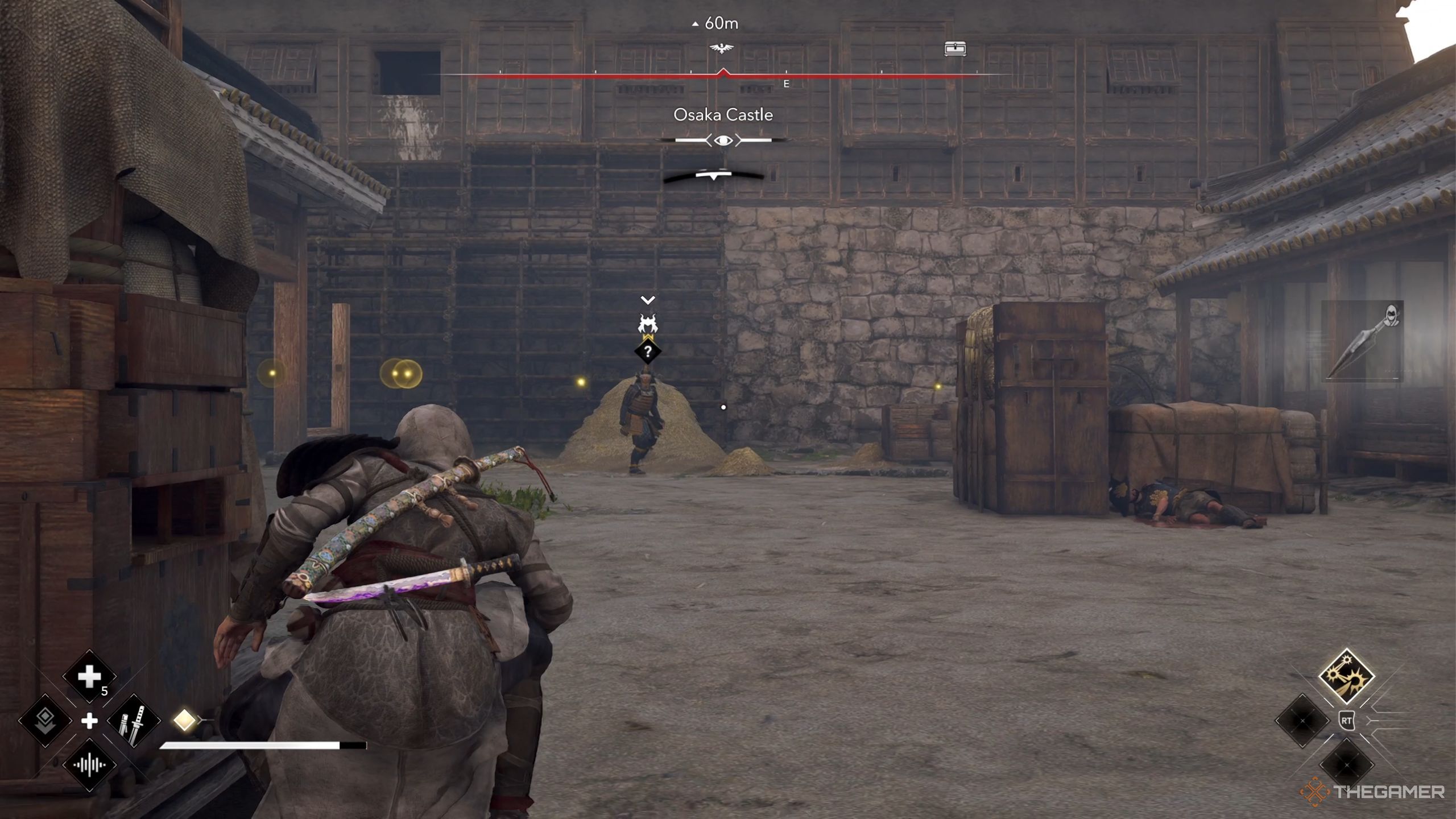 Assassin's Creed Shadows second Samurai Daisho inside Osaka castle.