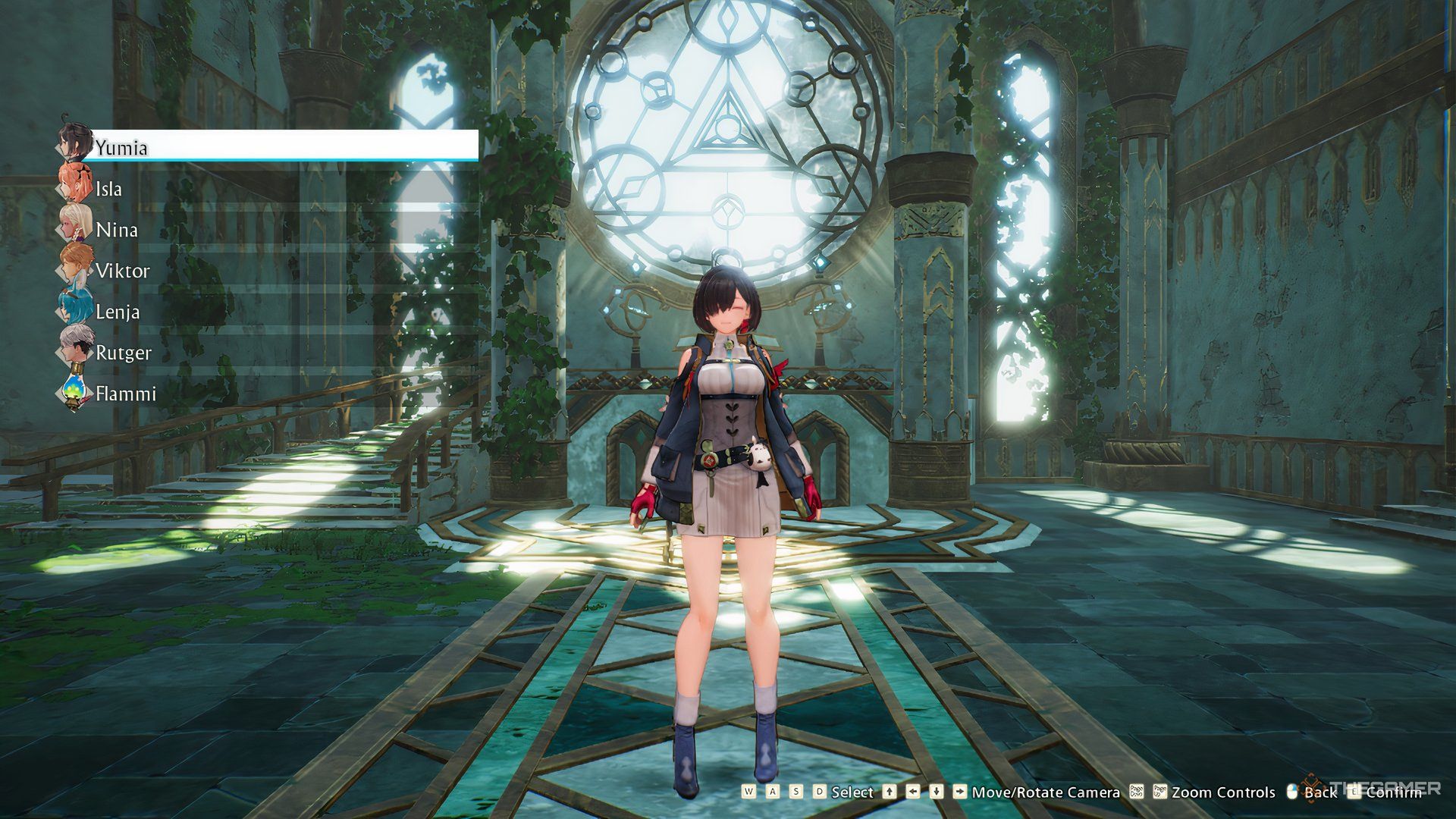 Yumia changing her outfits in Atelier Yumia: The Alchemist Of Memories & The Envisioned Land.