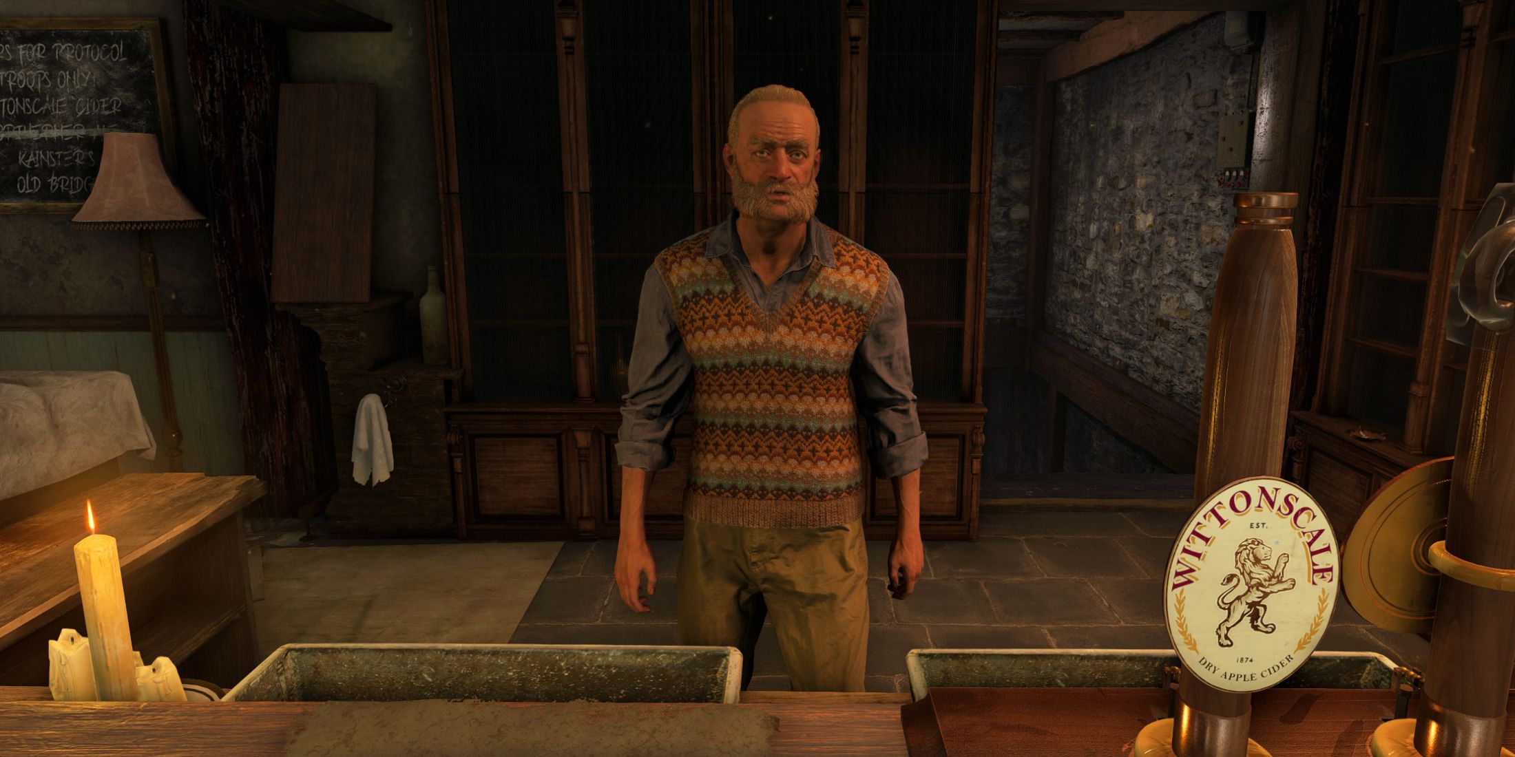 Atomfall Burning Questions Game Screenshots Frequently Asked Question List Atomfall SC Alf Buckshaw NPC Grendels Head
