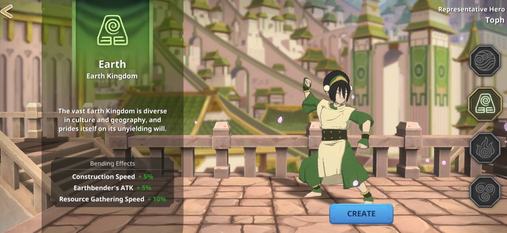 Avatar: Realms Collide Bending Art Selection