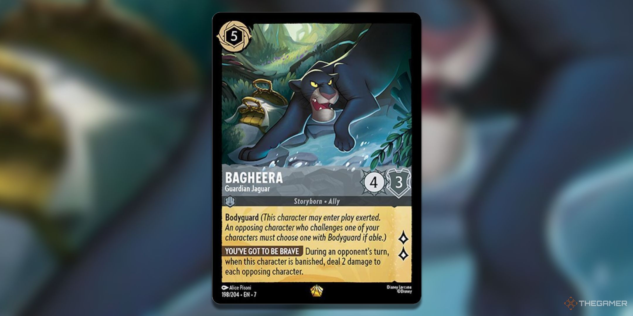 Bagheera - Guardian Jaguar Disney Lorcana Archazia's Island card art.