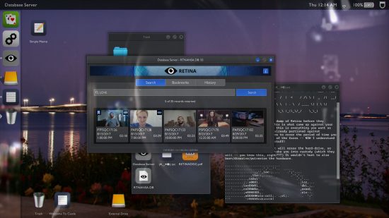 Best hacking games - Telling Lies: a modern computer screen with multiple programs open, showing the real life faces in this live-action game