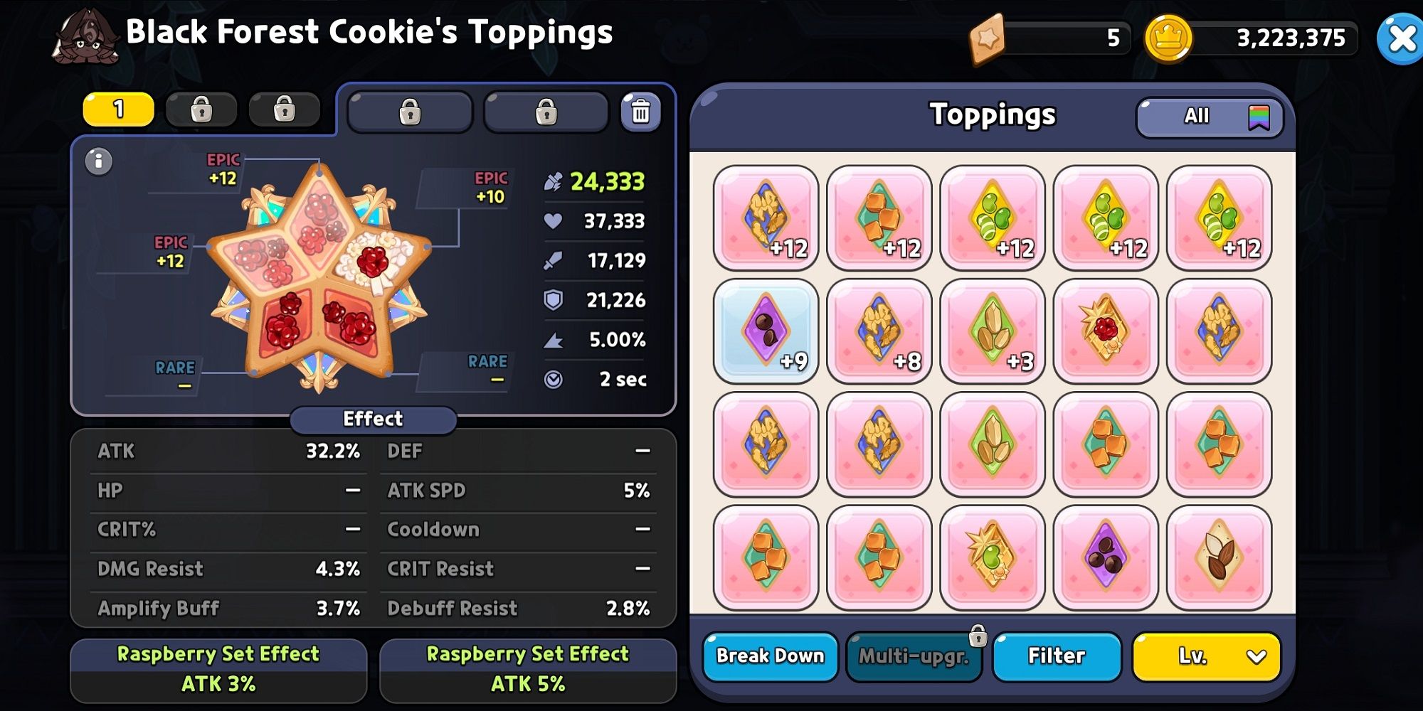 Black Forest Cookie Topping Build 1 Cookie Run Kingdom