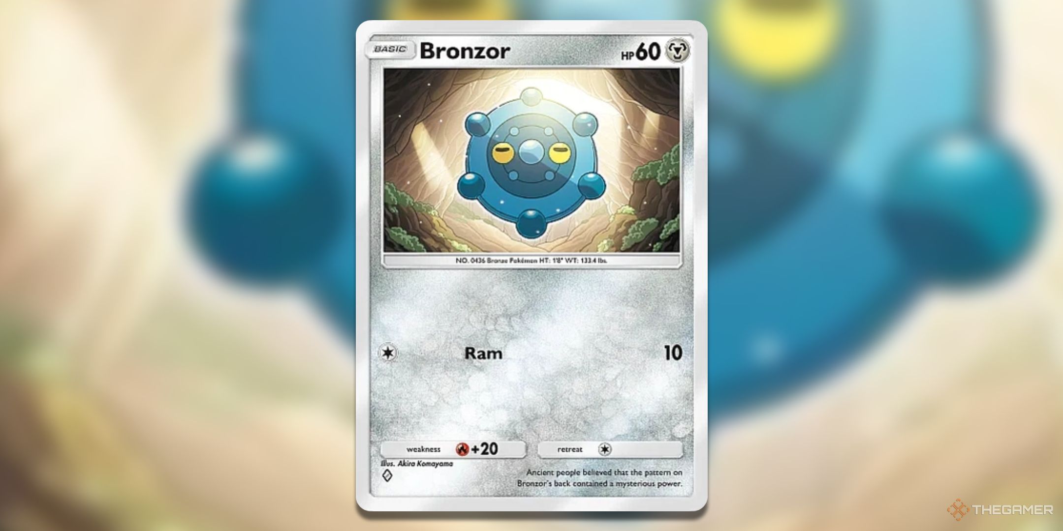 Bronzor Pokemon TCG Pocket Triumphant Light Card Art.