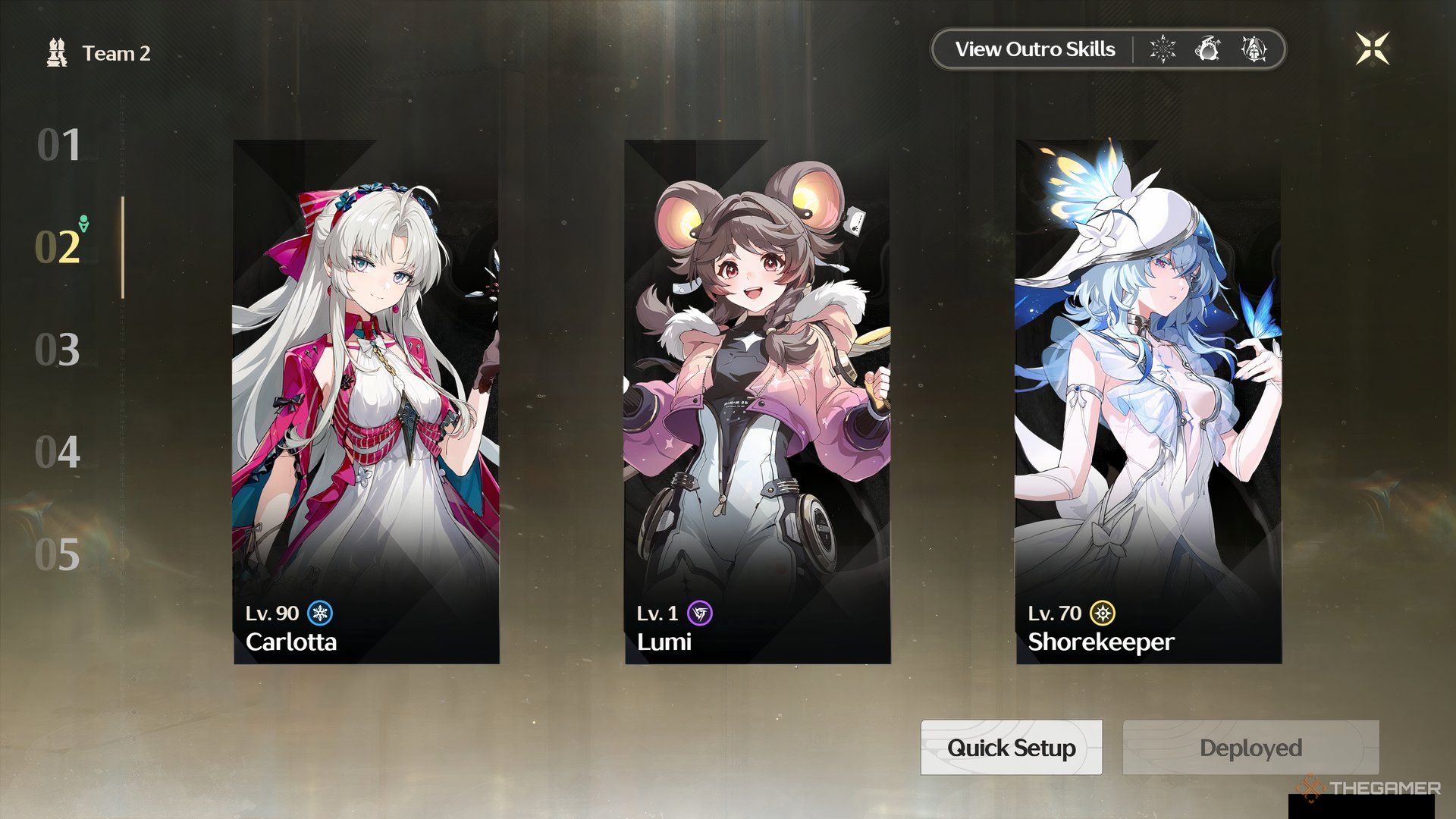 Carlotta Lumi and Shorekeeper from left to right in Wuthering Waves.