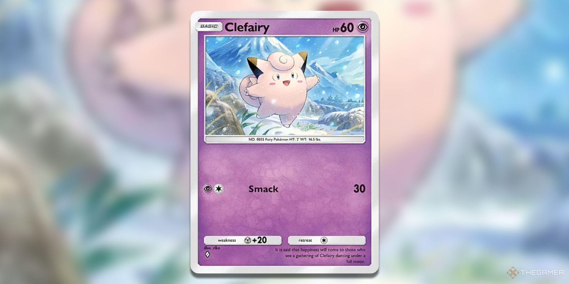 Clefairy Pokemon TCG Pocket Triumphant Light Card Art.
