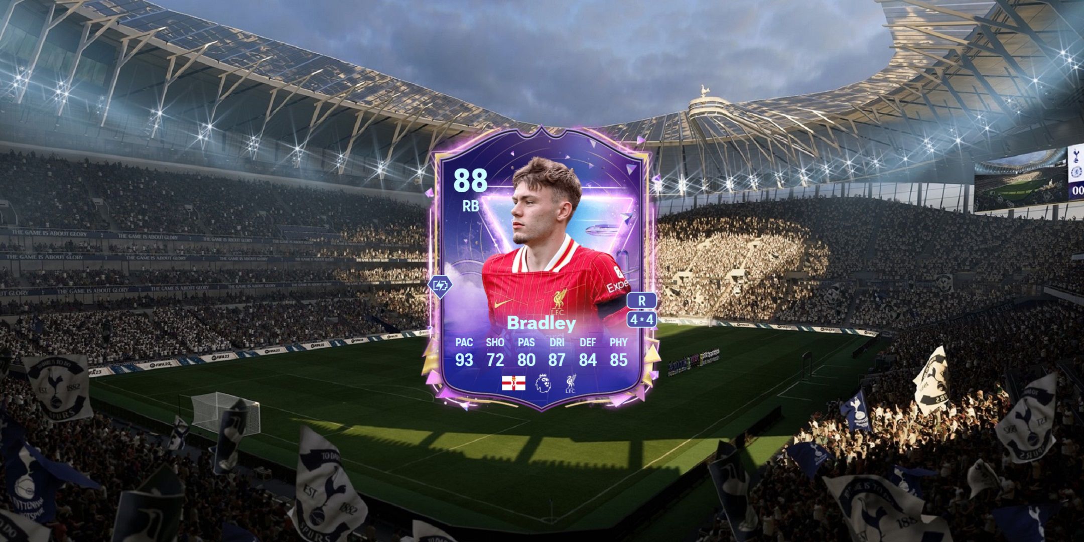 Conor Bradley's card in EA Sports FC 25.