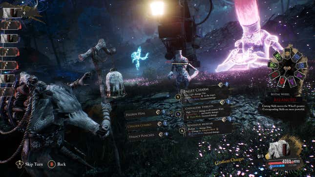 A turn-based battle in Clair Obscur: Expedition 33.