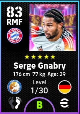 eFootball 2025 Show Time National Teams Gnabry