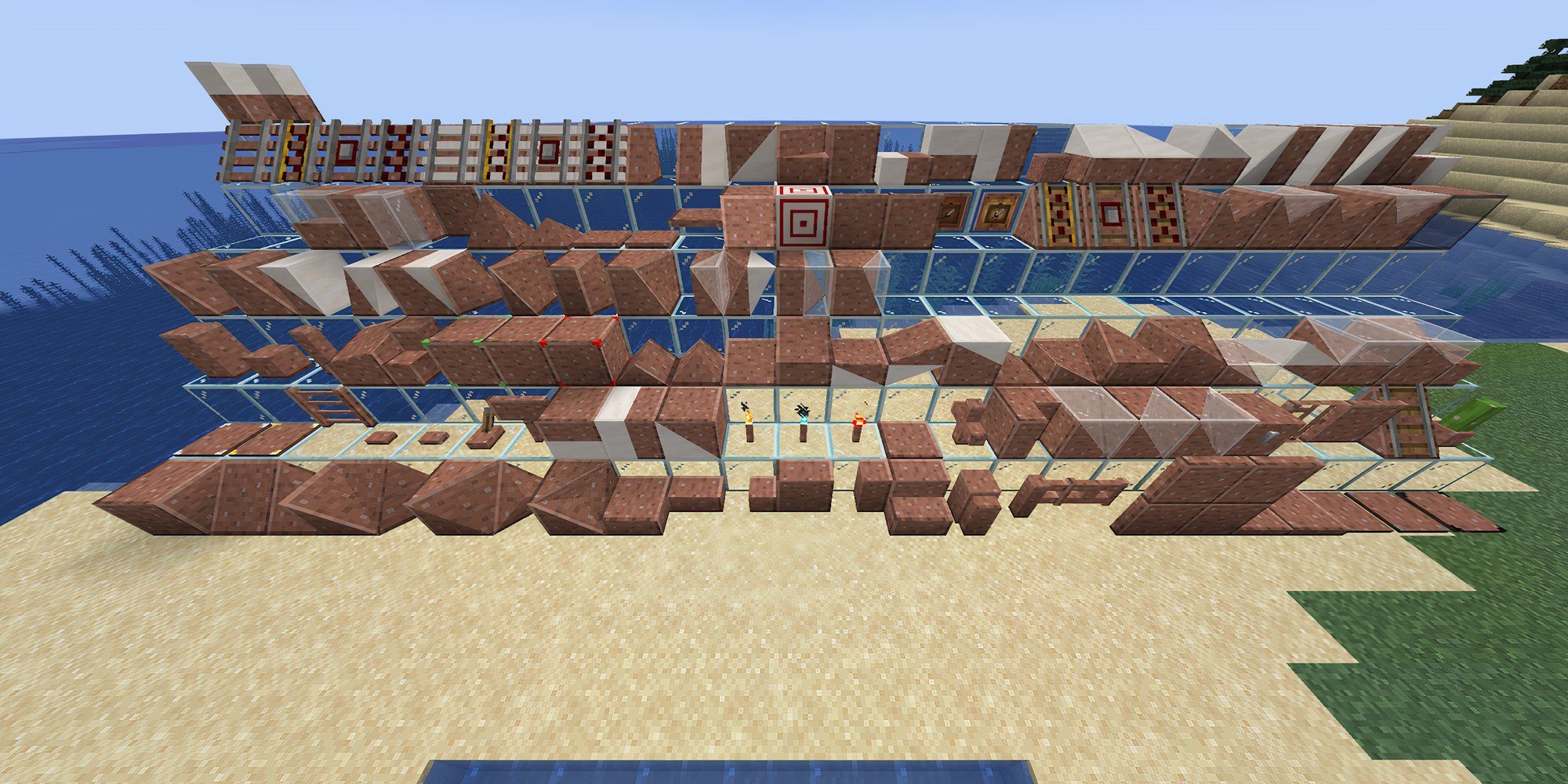 Framed Blocks screenshot showcasing the different shape variations for blocks