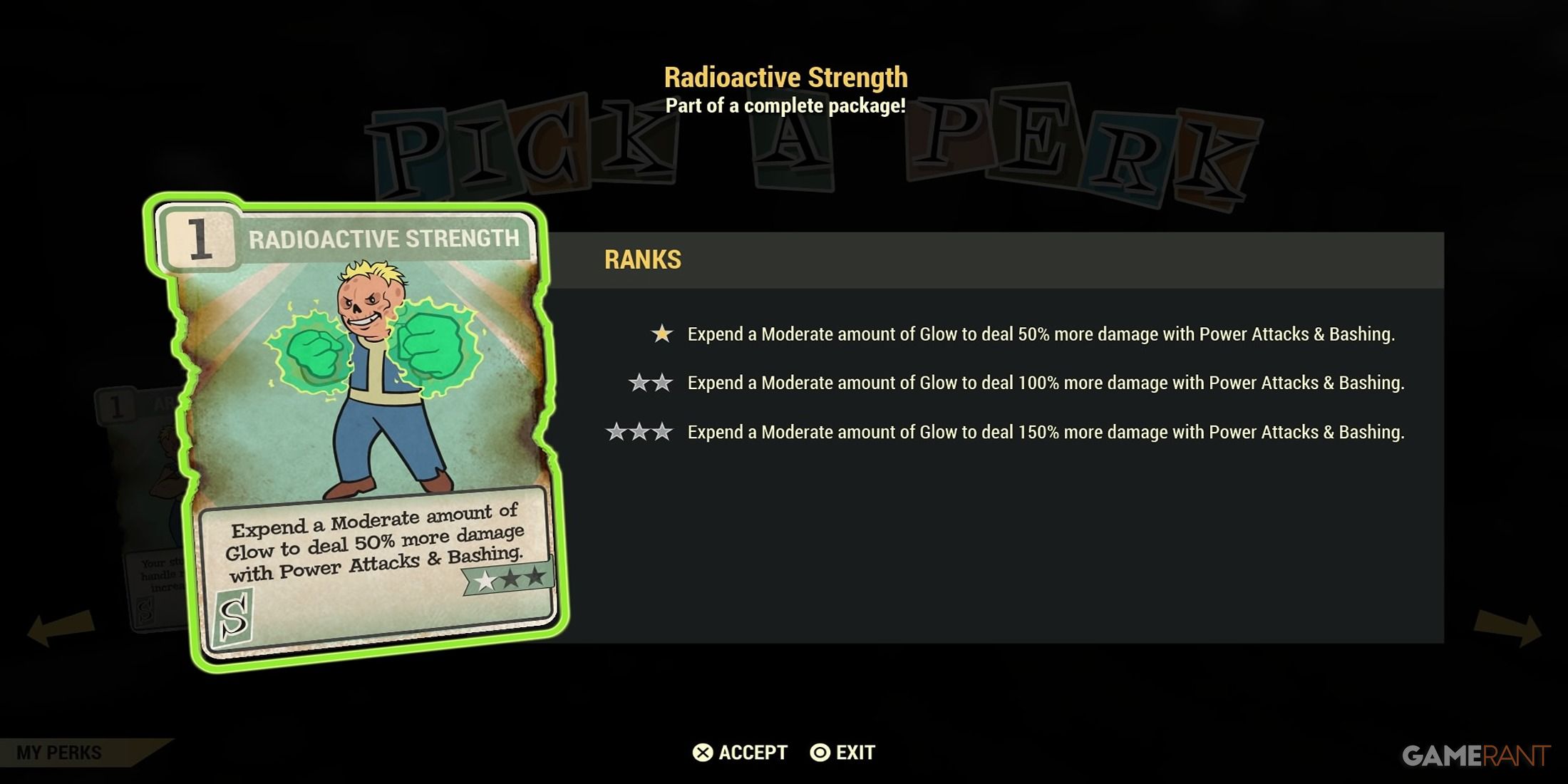 Ghoul Special Perks