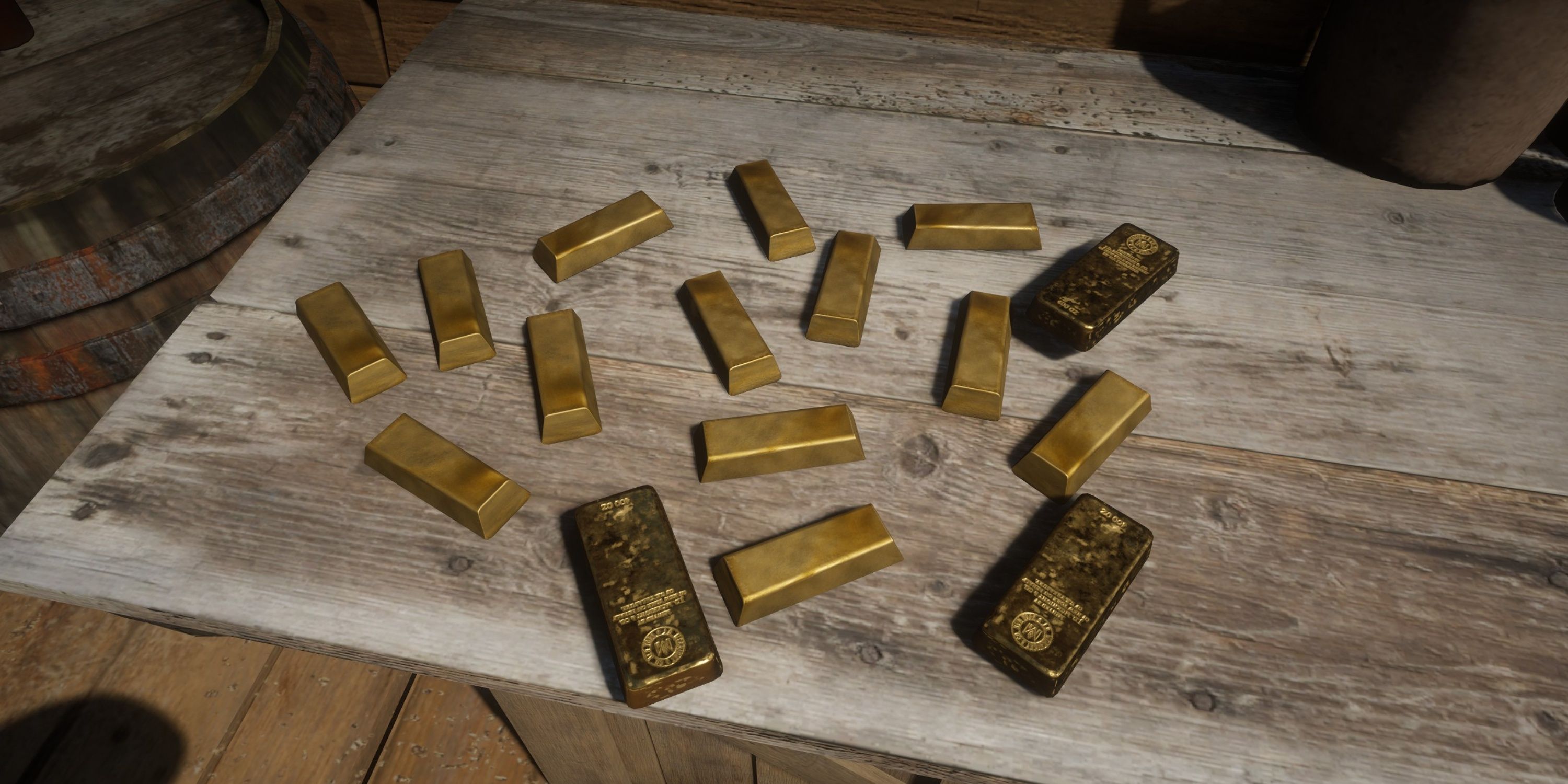 gold bars in rdr2