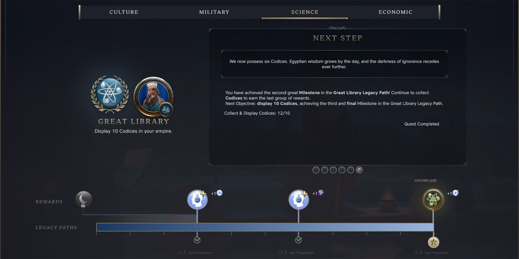 great library legacy path in civ 7