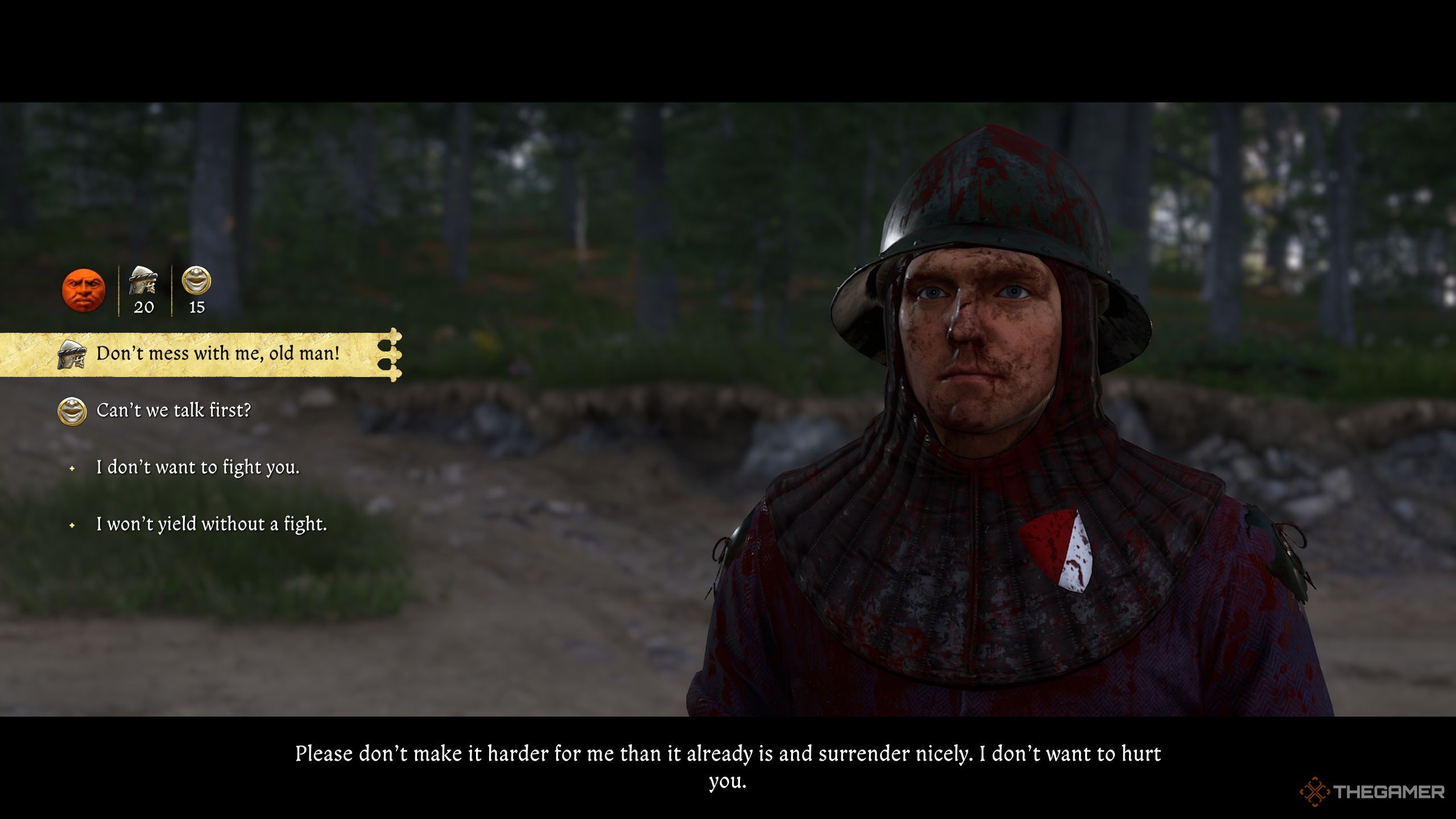 Henry talking to Jezhek in KCD2.