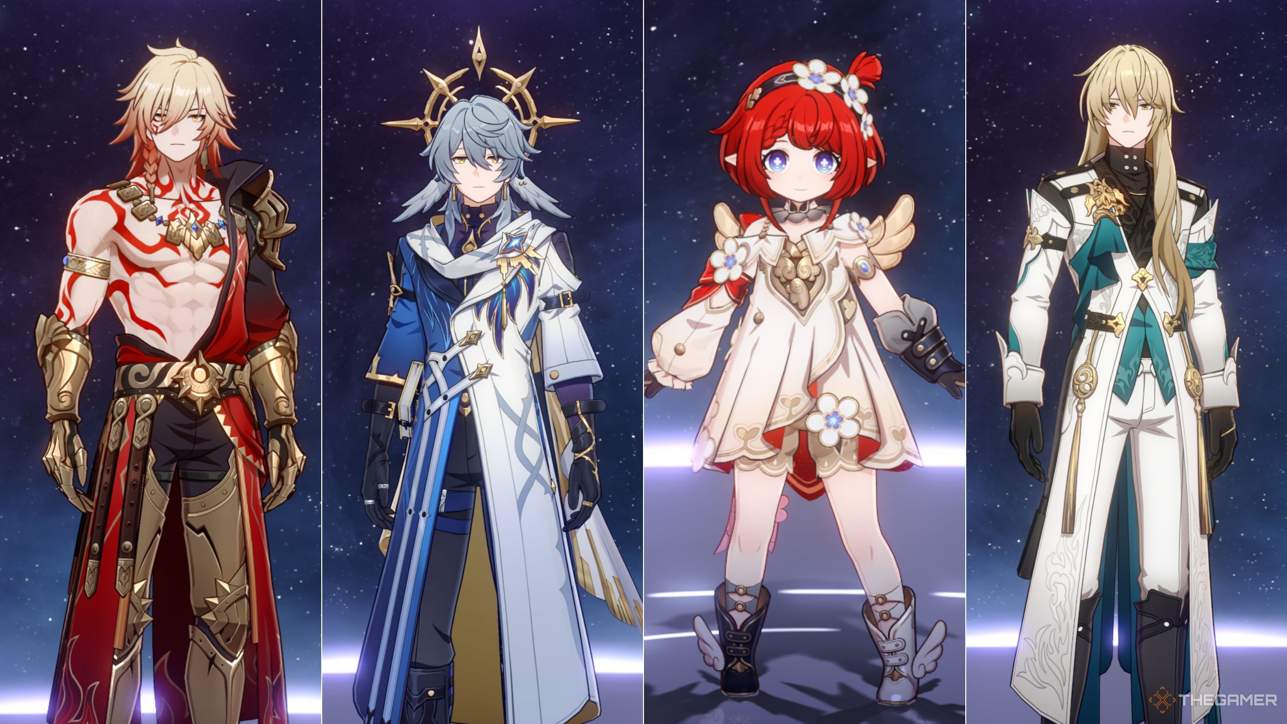 Honkai Star Rail Mydei team with Sunday, Tribbie, and Luocha.