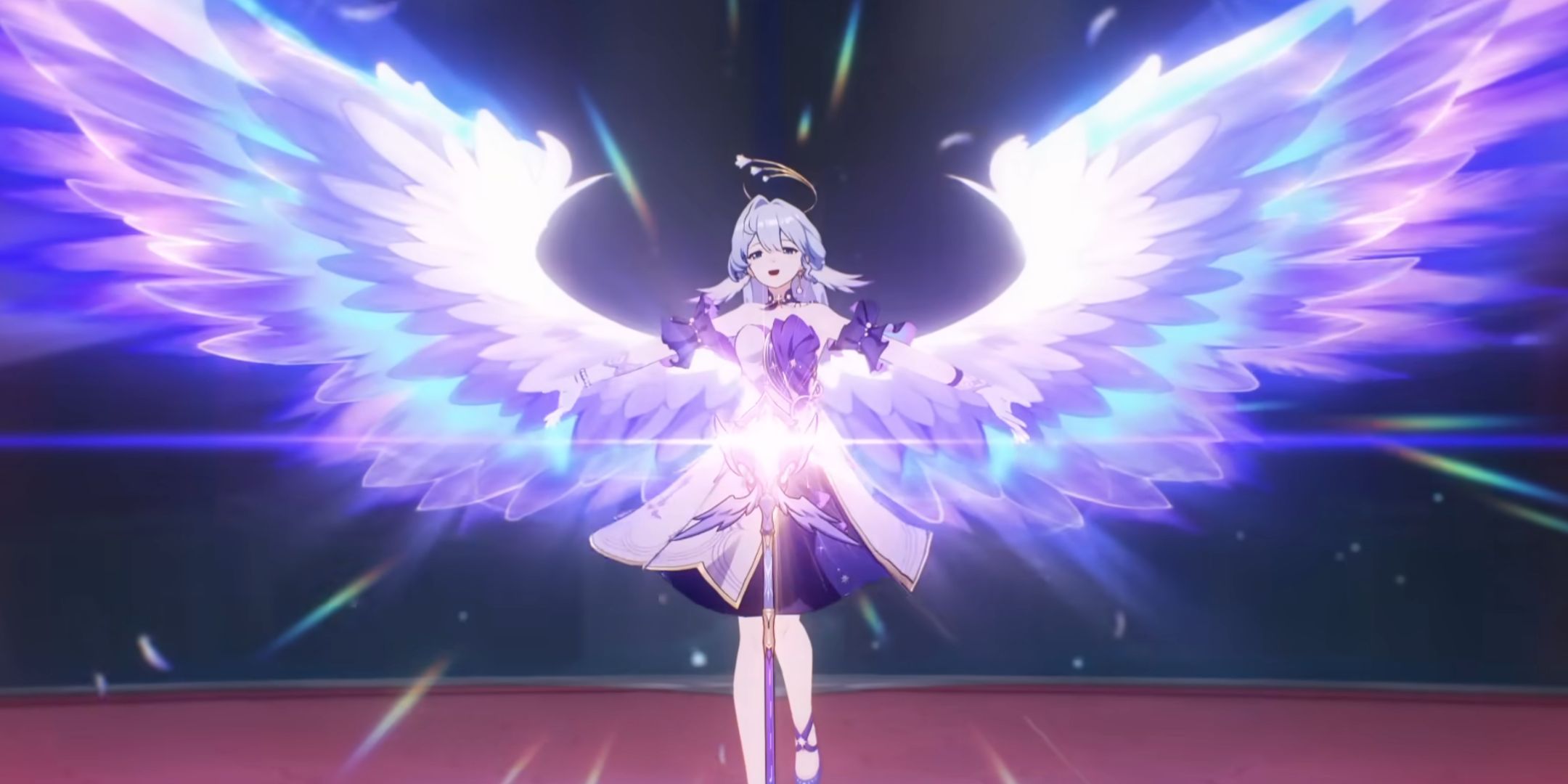 Honkai Star Rail Robin With Her Wings Out In Trailer