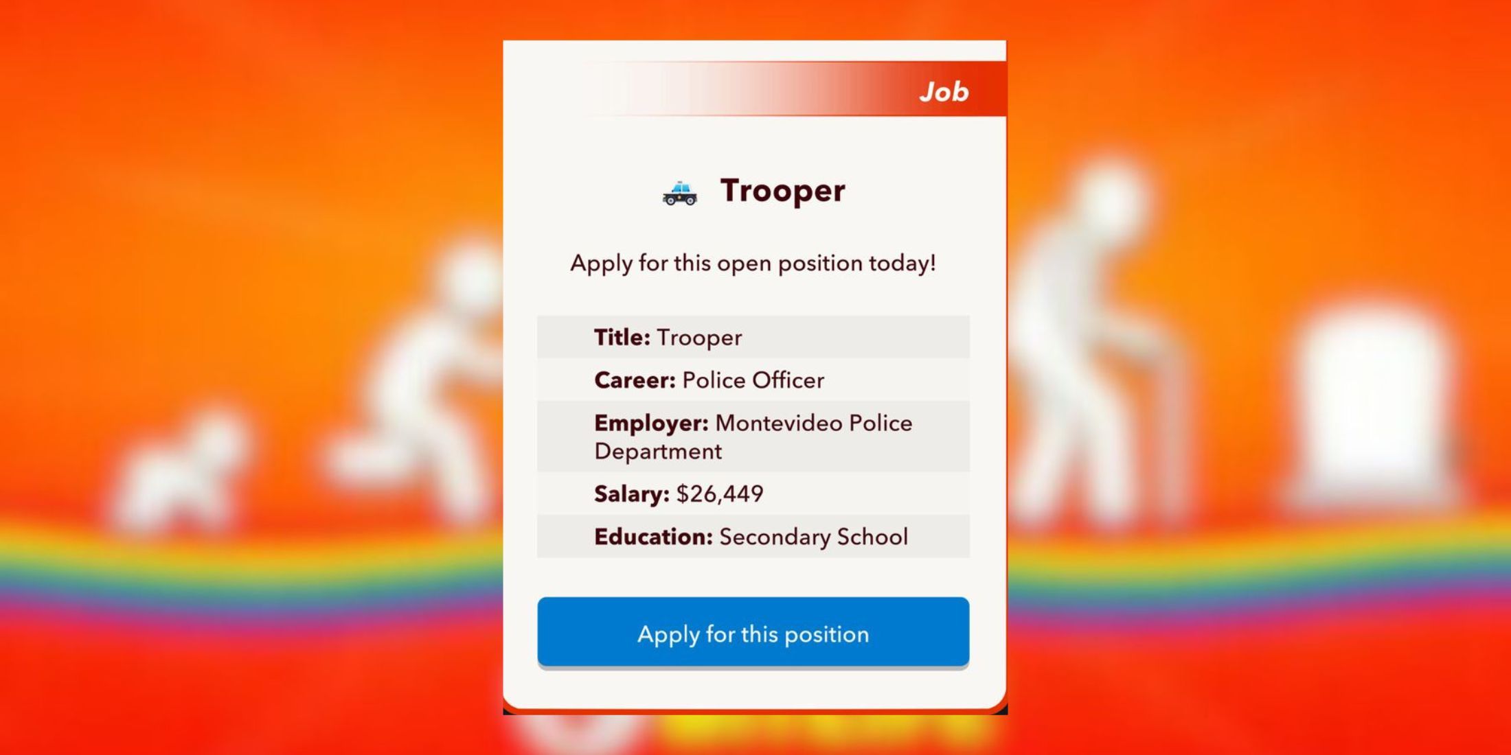 how to become a police officer bitlife