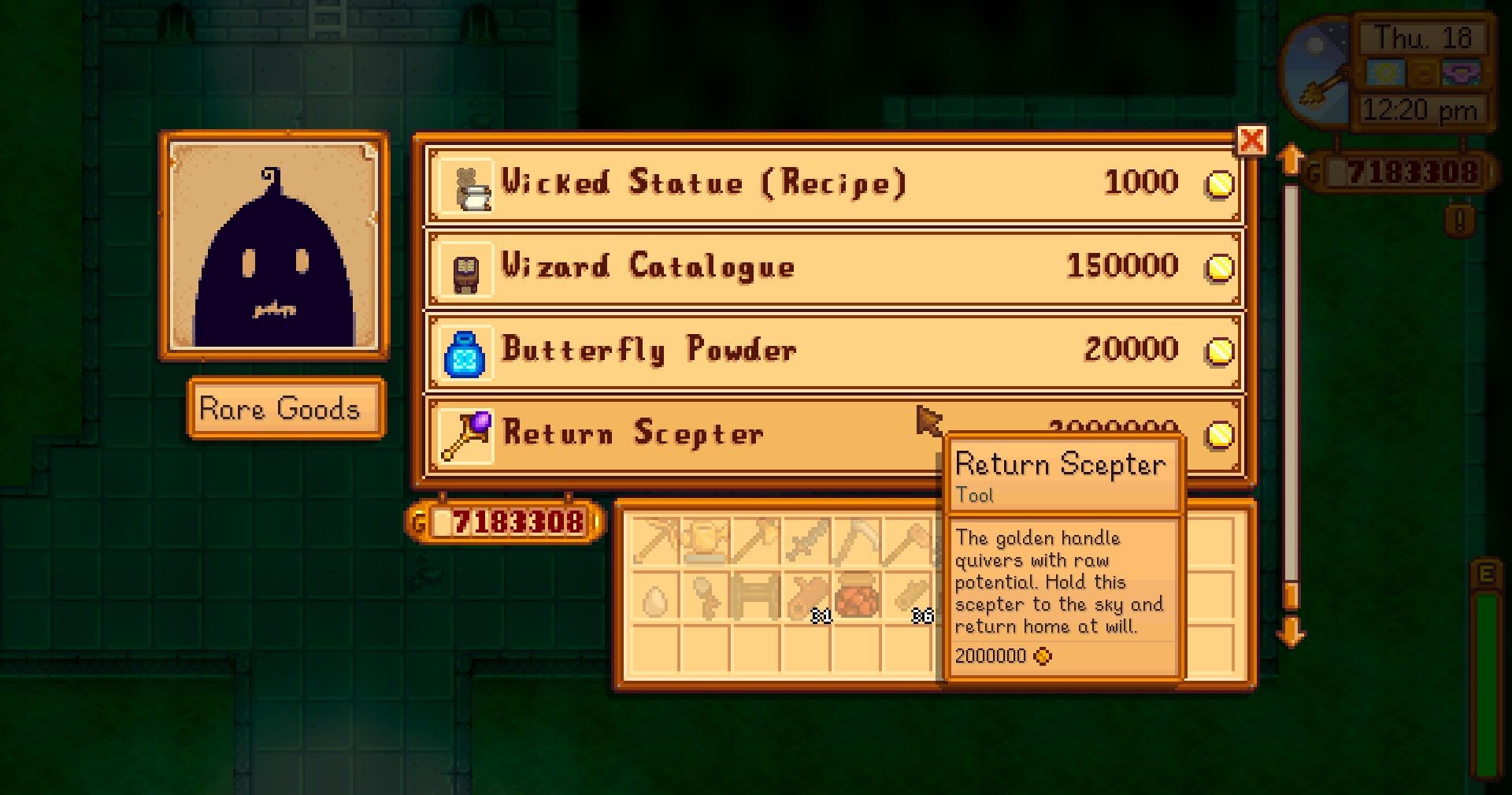 How To Get The Return Scepter in Stardew Valley