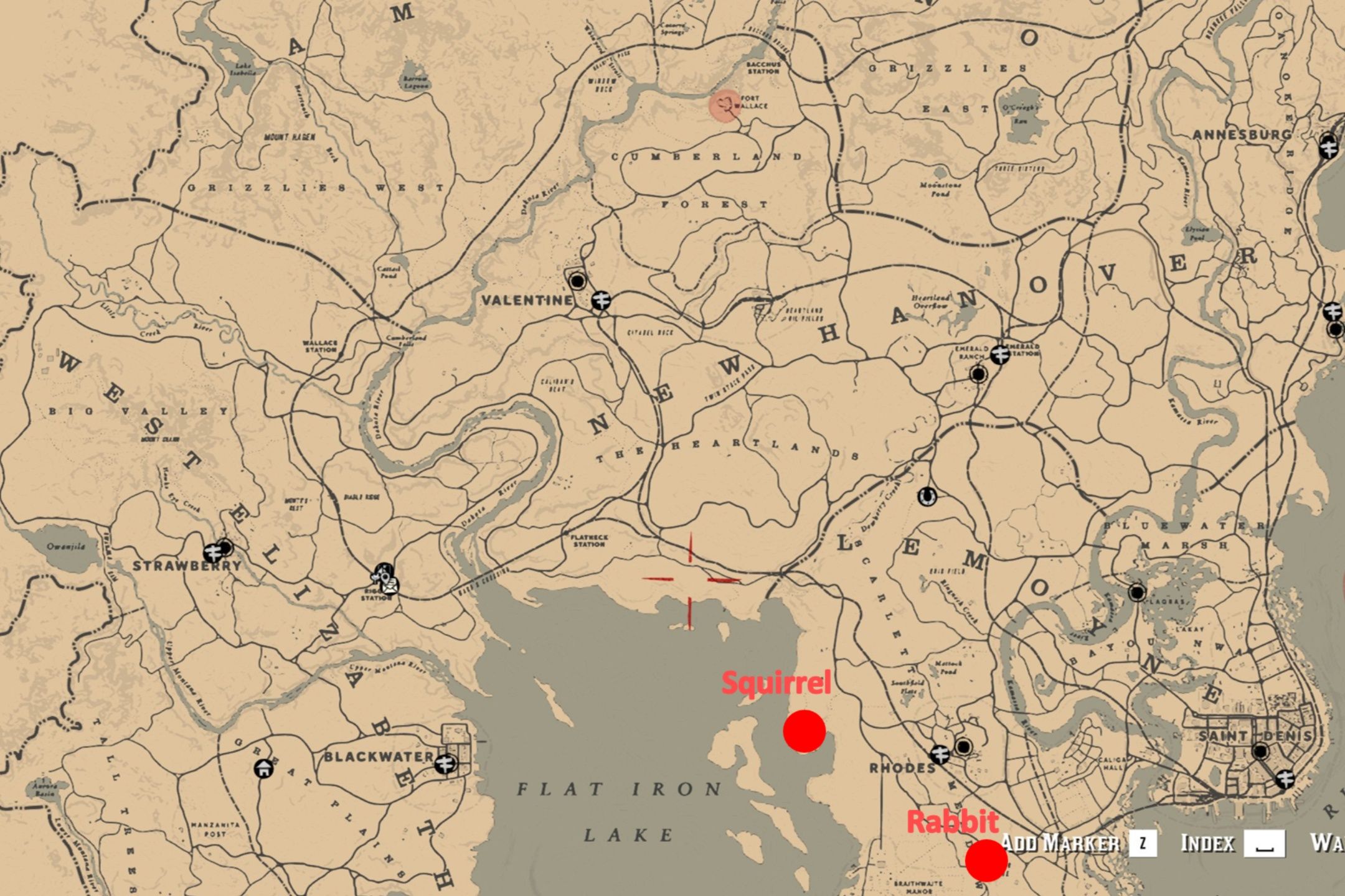 hunting request #1 locations