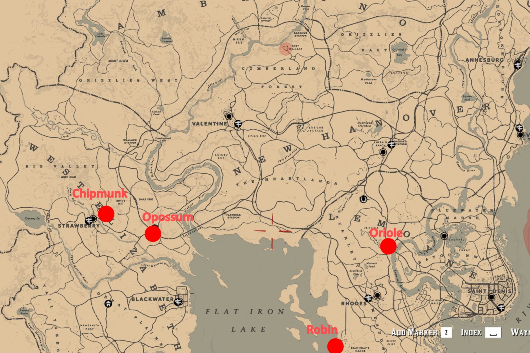 hunting request #3 locations