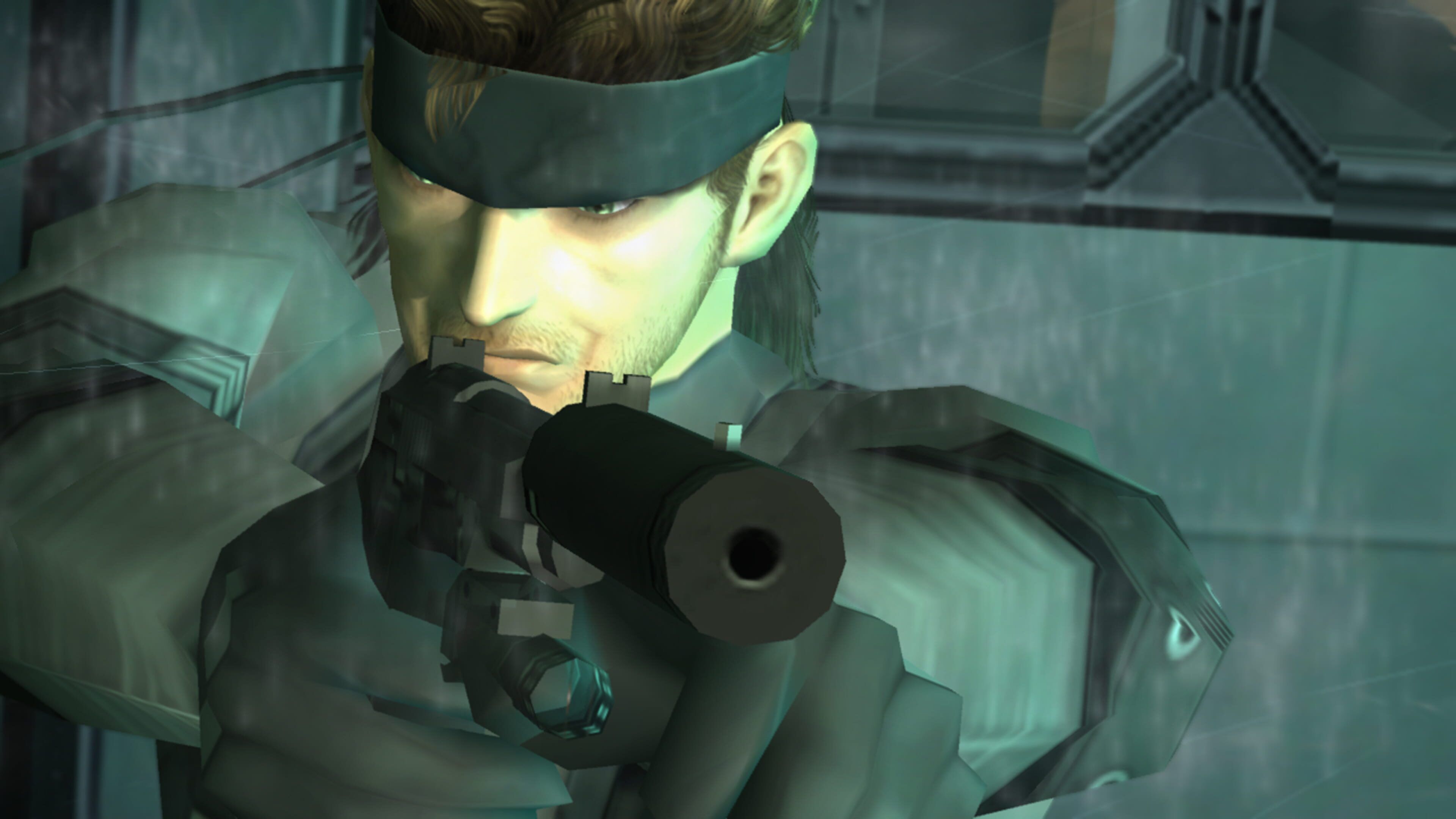 Solid Snake in Metal Gear Solid 2: Sons of Liberty. 