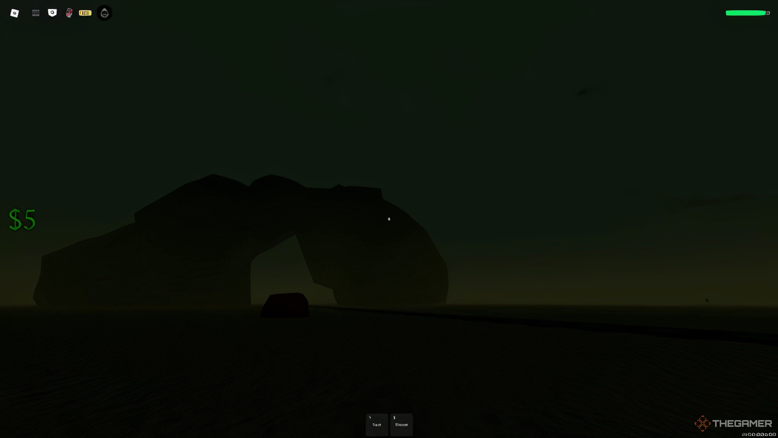 A cloudy night in Dead Rails on Roblox.