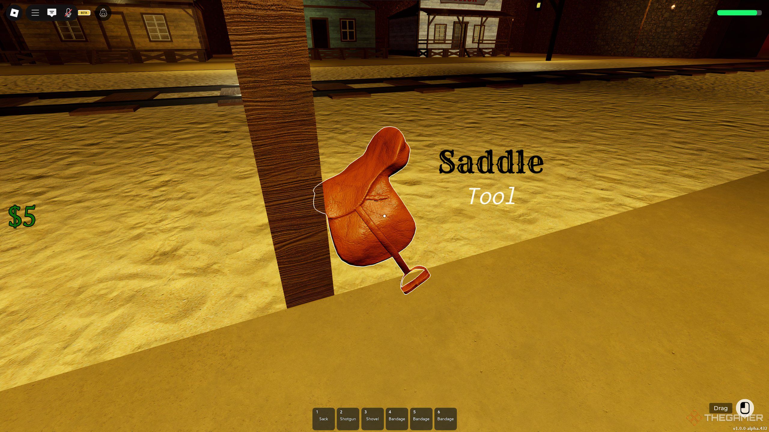 A saddle in Dead Rails on Roblox.