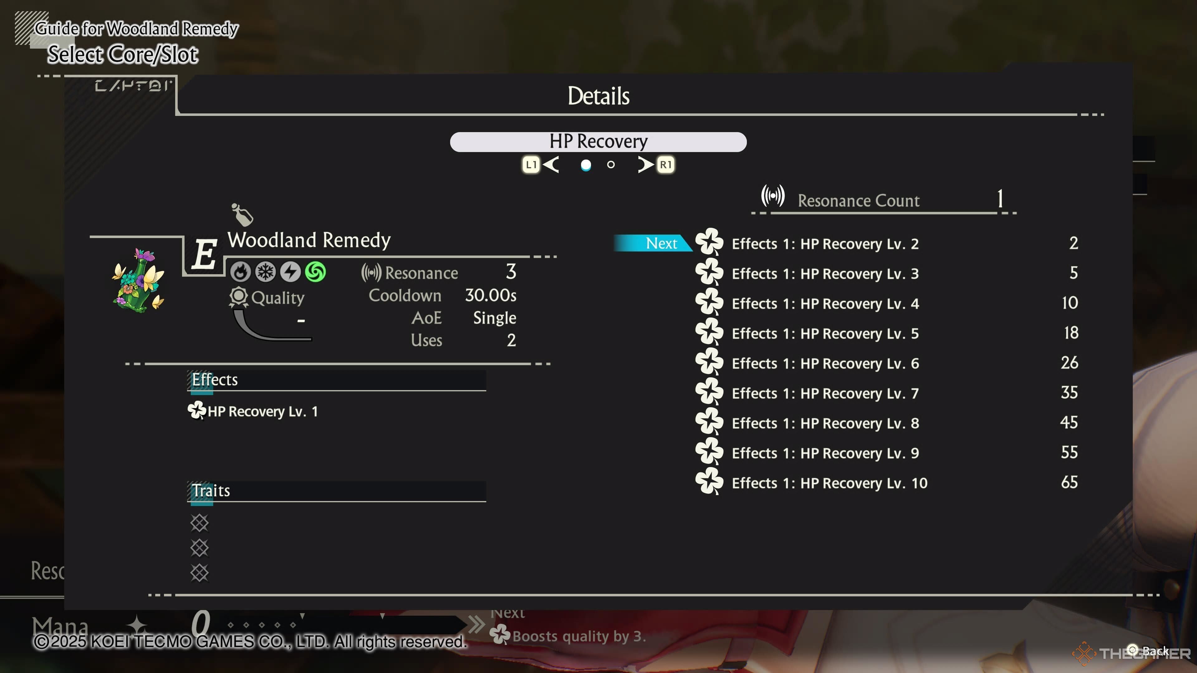 Details for the Woodland Remedy in Atelier Yumia