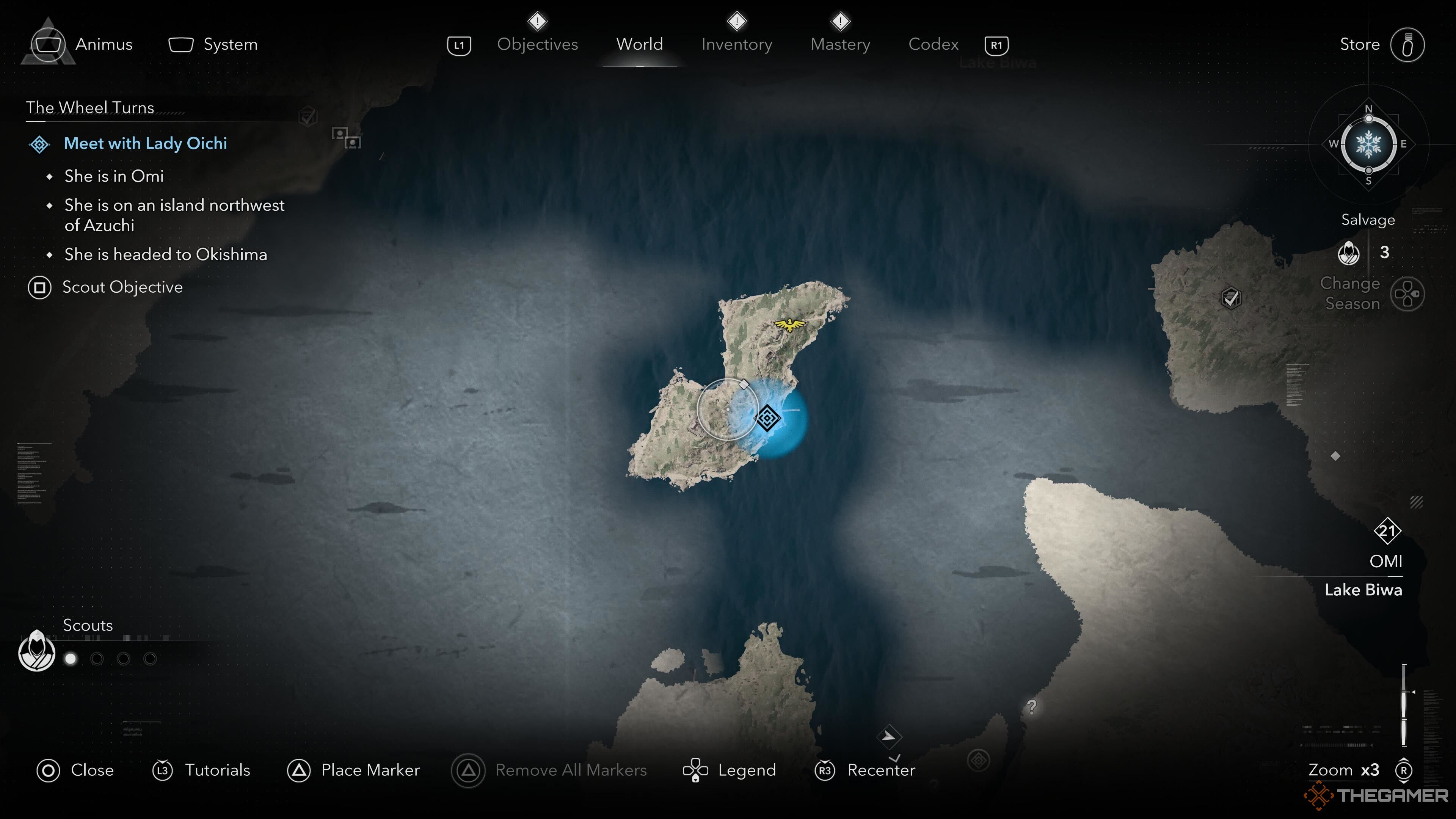 The location of the Cat Island in Assassin's Creed Shadows.